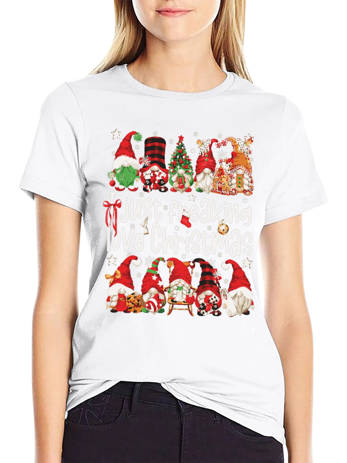 Funny Christmas Gnome Graphic Tee