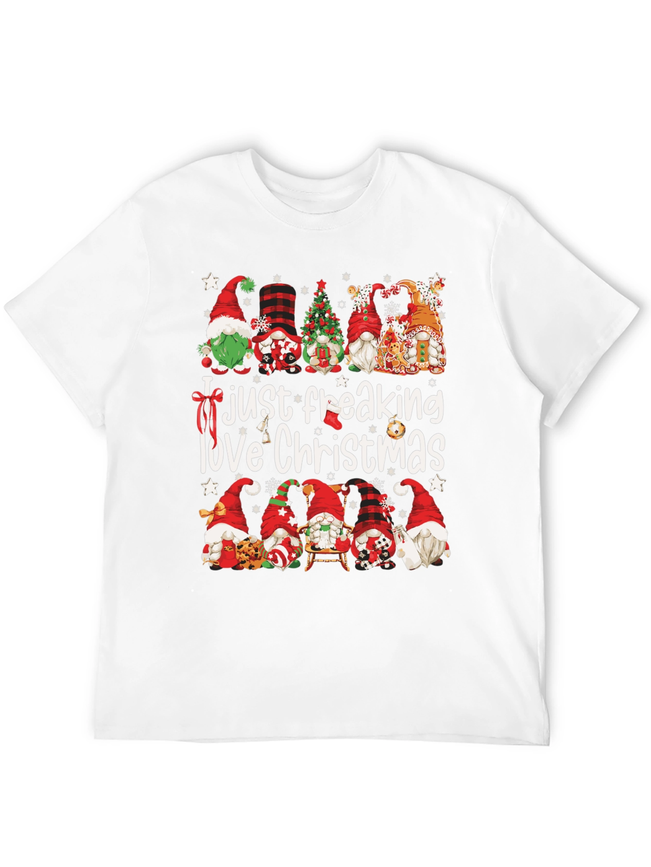 Funny Christmas Gnome Graphic Tee