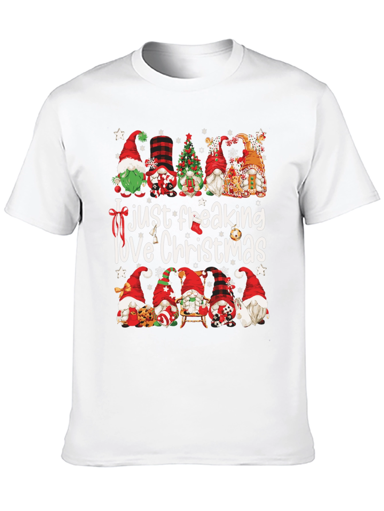 Funny Christmas Gnome Graphic Tee