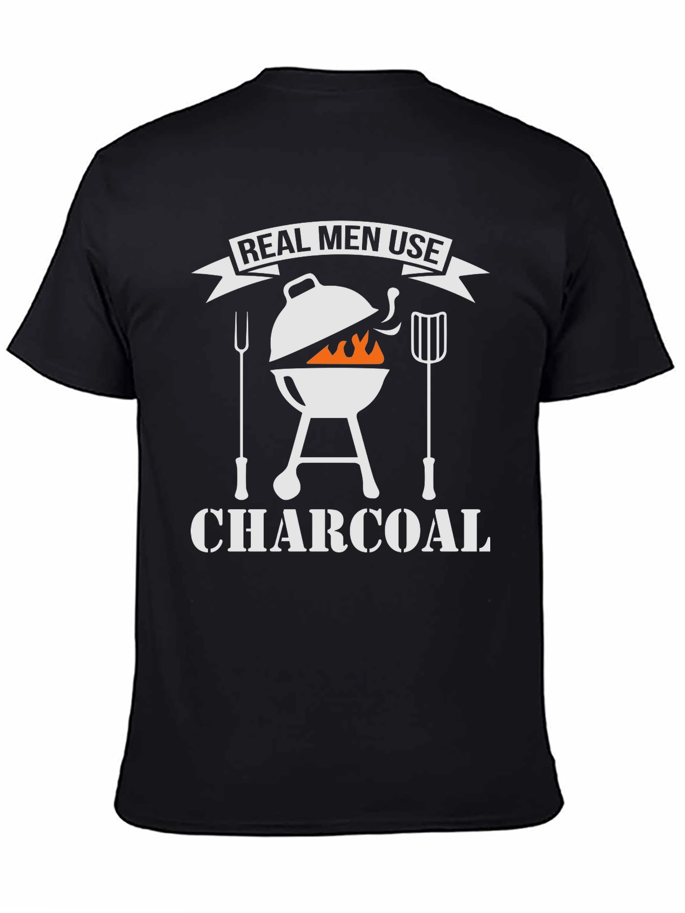 Real Men Use Charcoal BBQ T-Shirt