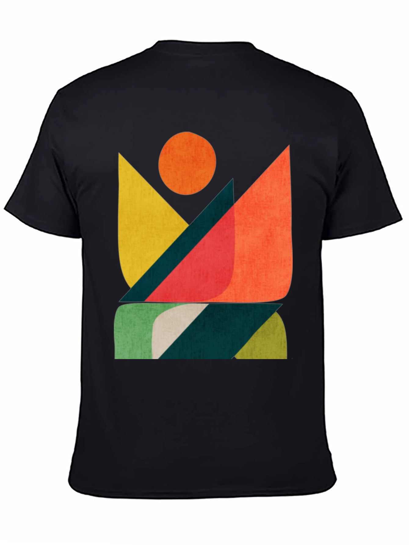Abstract Graphic Print Mens T-Shirt