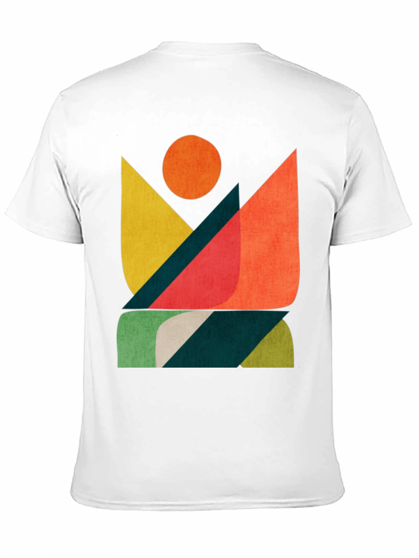 Abstract Graphic Print Mens T-Shirt