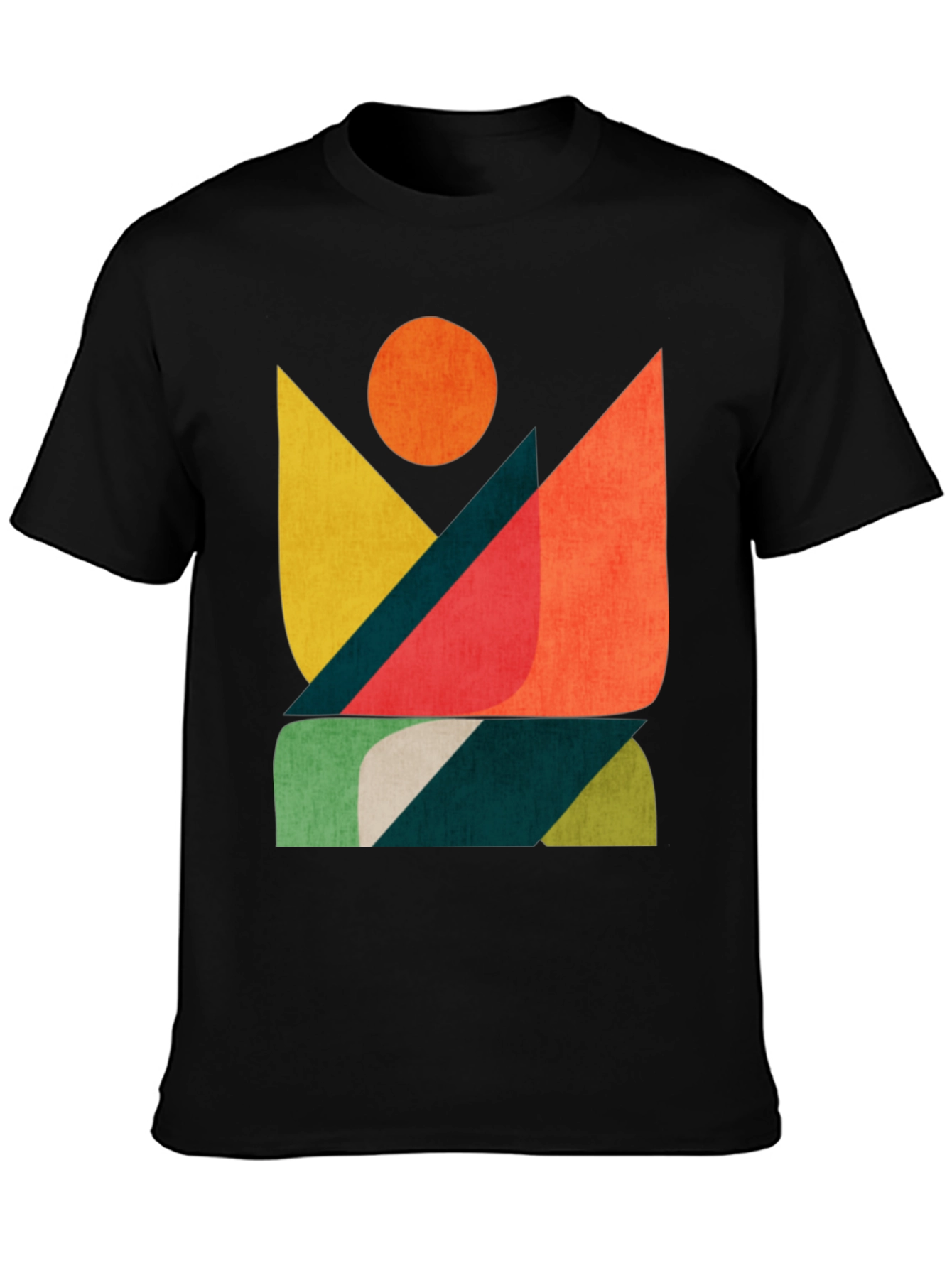Abstract Graphic Print Mens T-Shirt