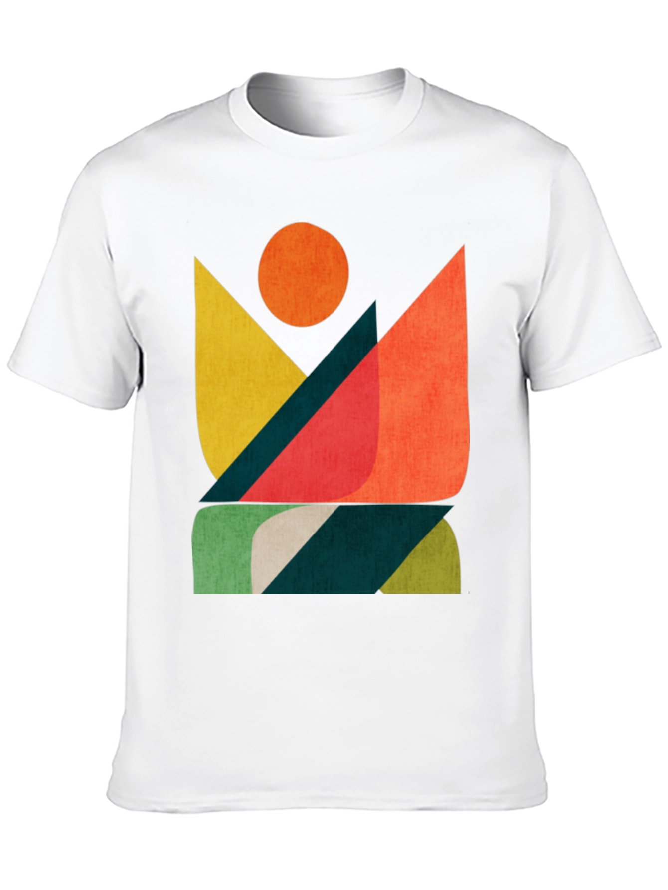 Abstract Graphic Print Mens T-Shirt