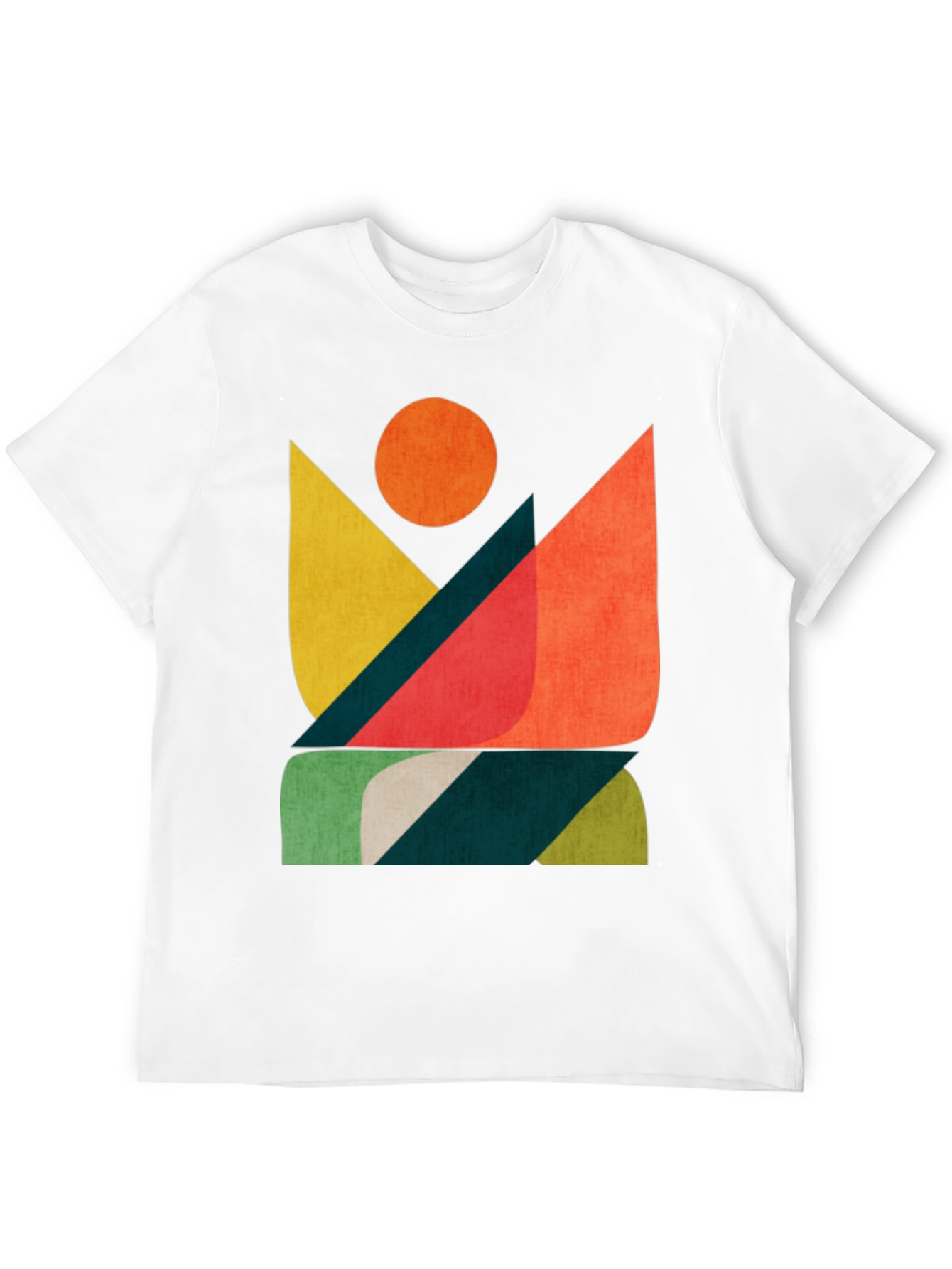 Abstract Graphic Print Mens T-Shirt