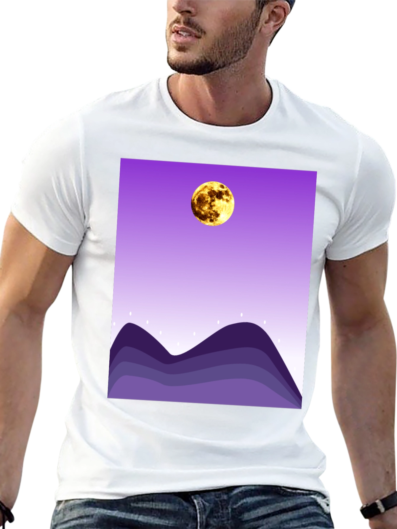 Moonlit Mountains Graphic Tee