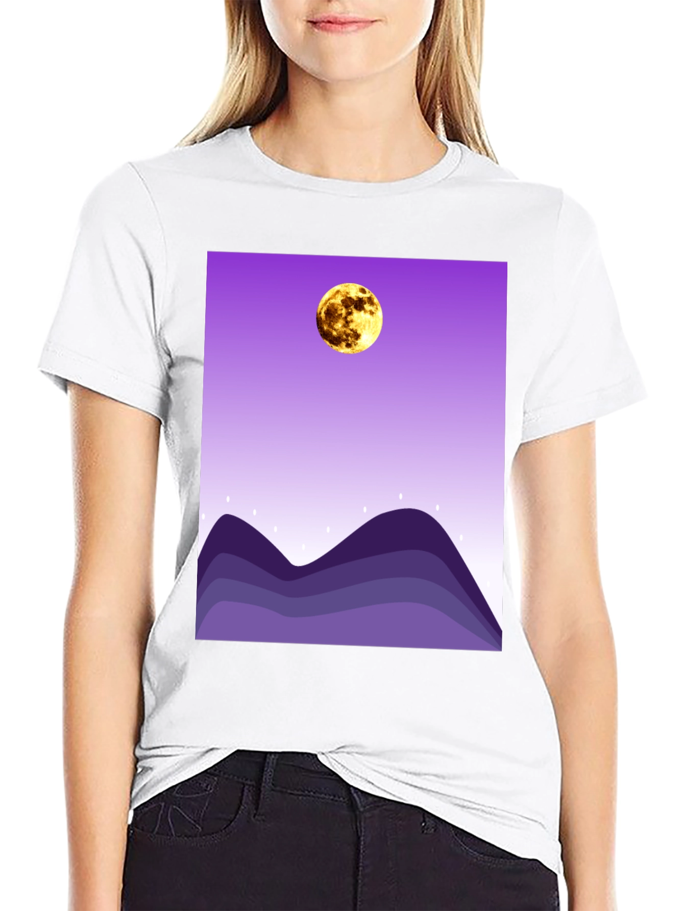 Moonlit Mountains Graphic Tee