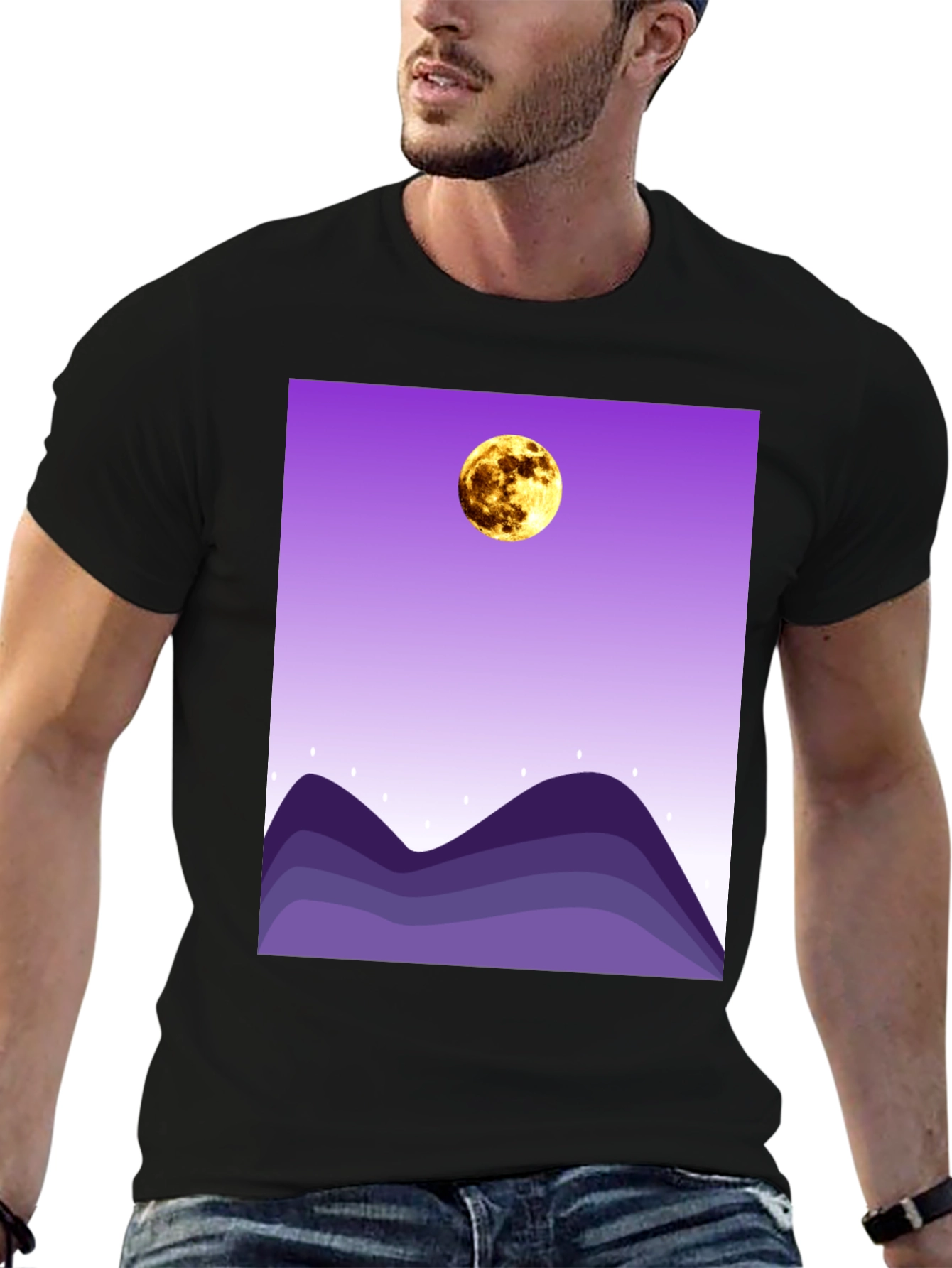 Moonlit Mountains Graphic Tee