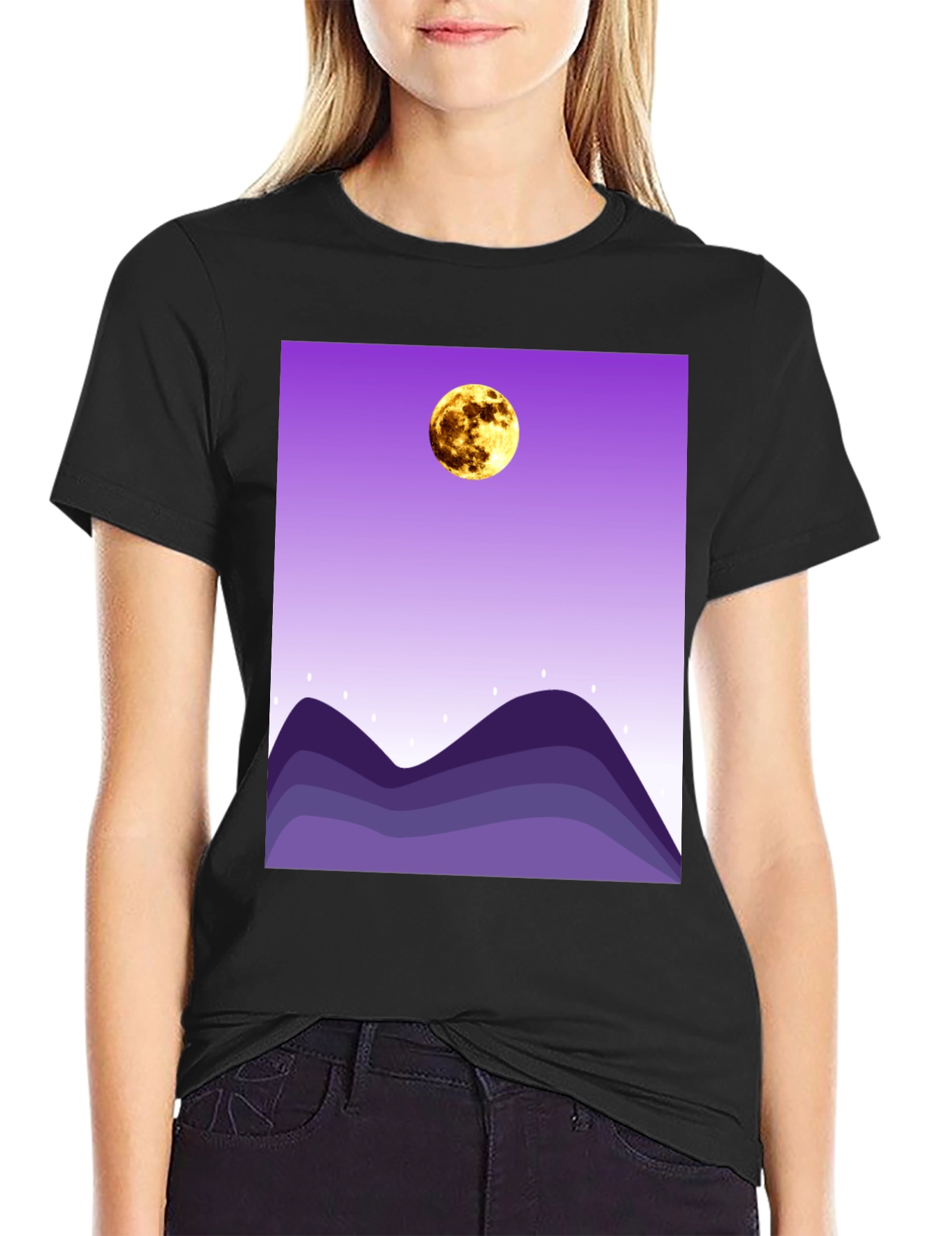 Moonlit Mountains Graphic Tee
