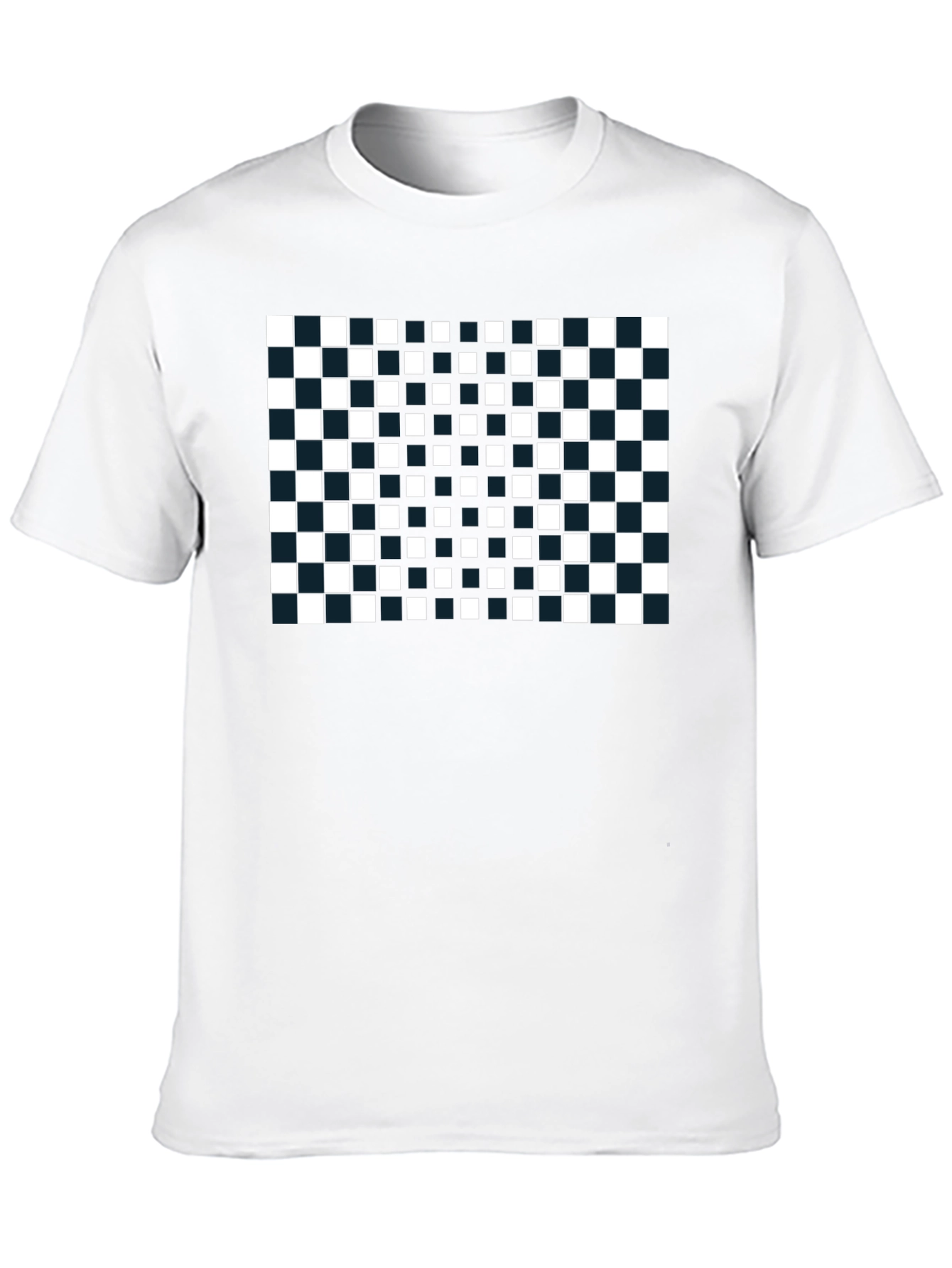 Checkerboard T-Shirt: Modern Geometric Design