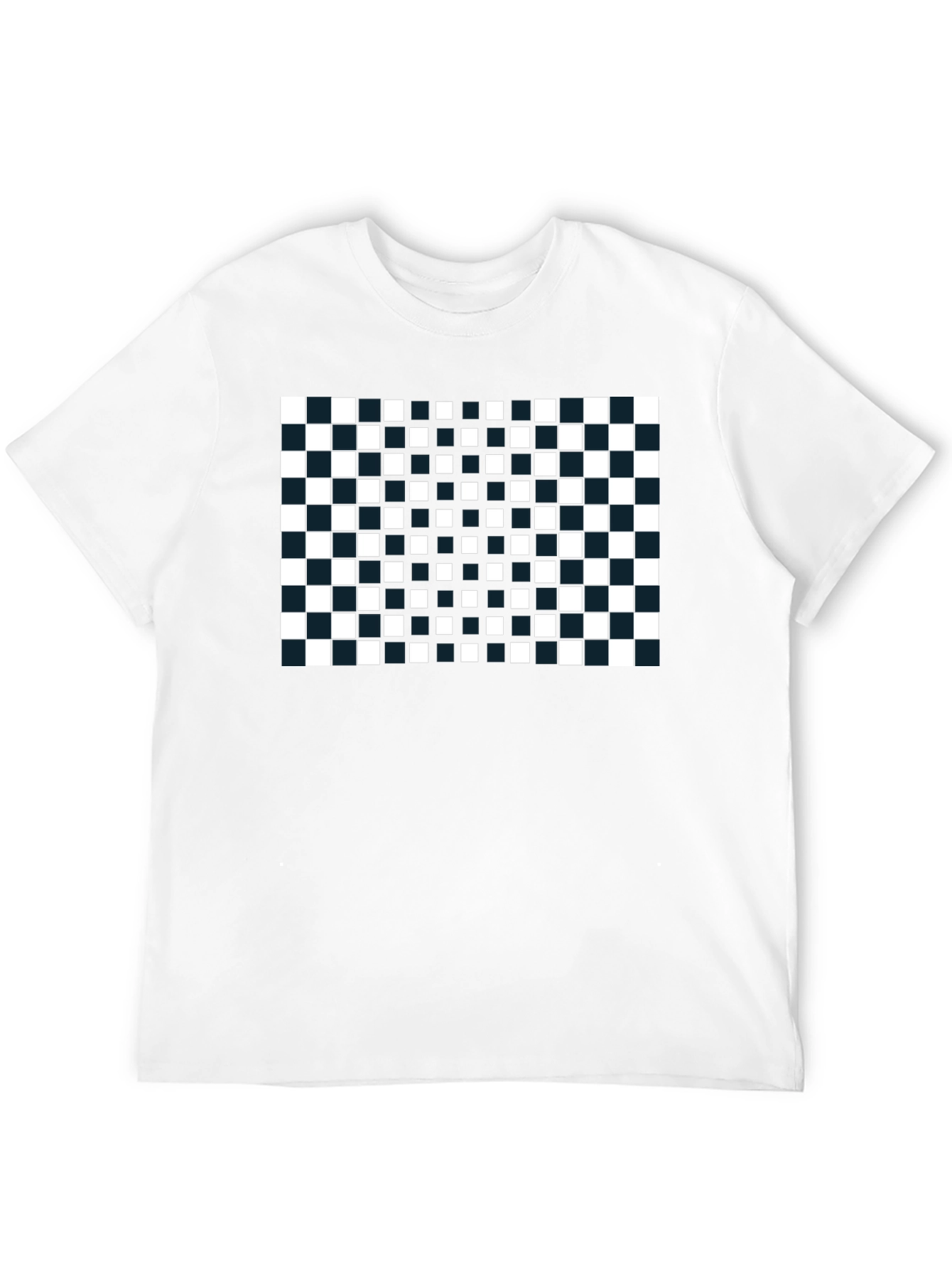 Checkerboard T-Shirt: Modern Geometric Design