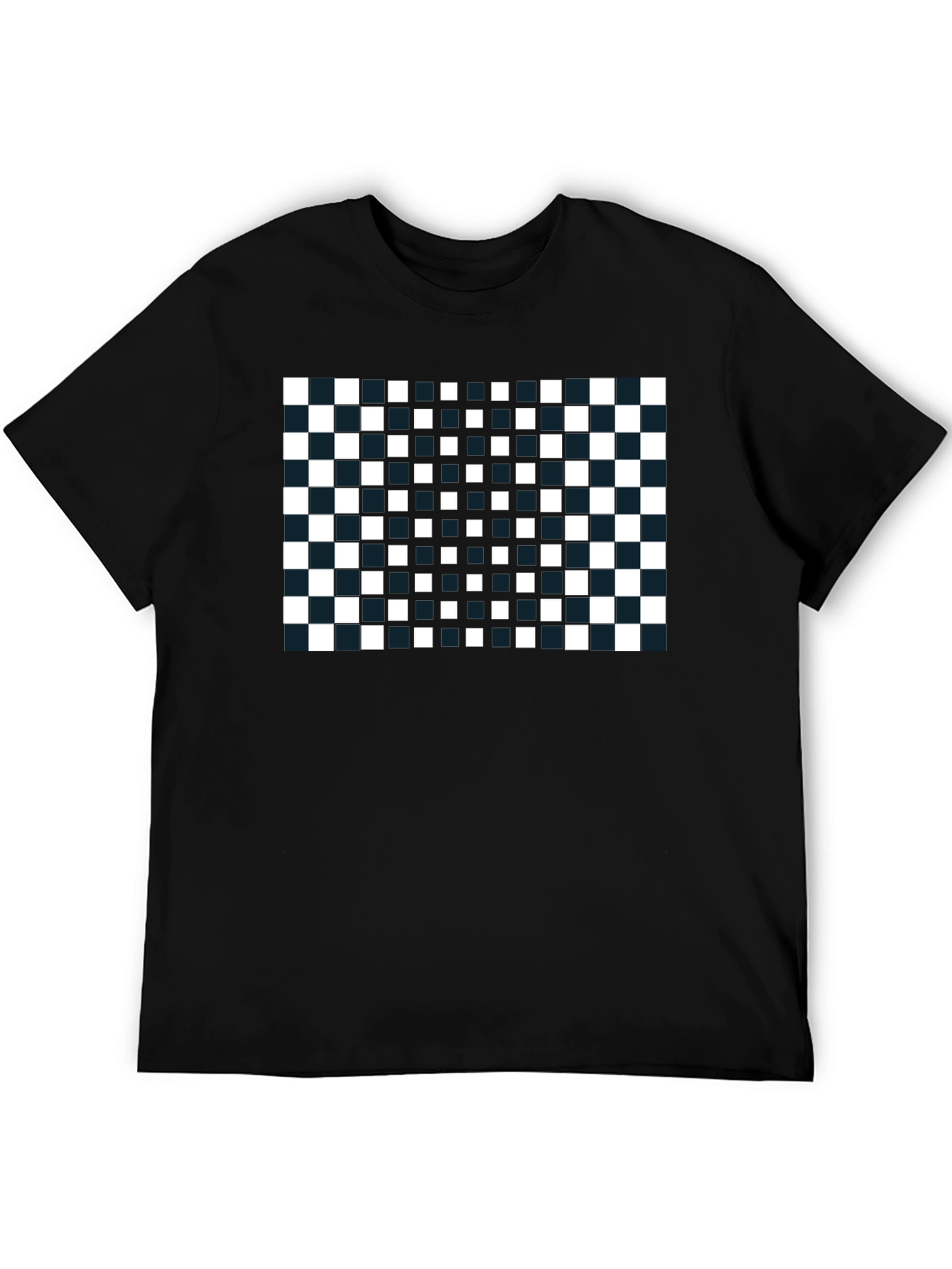 Checkerboard T-Shirt: Modern Geometric Design