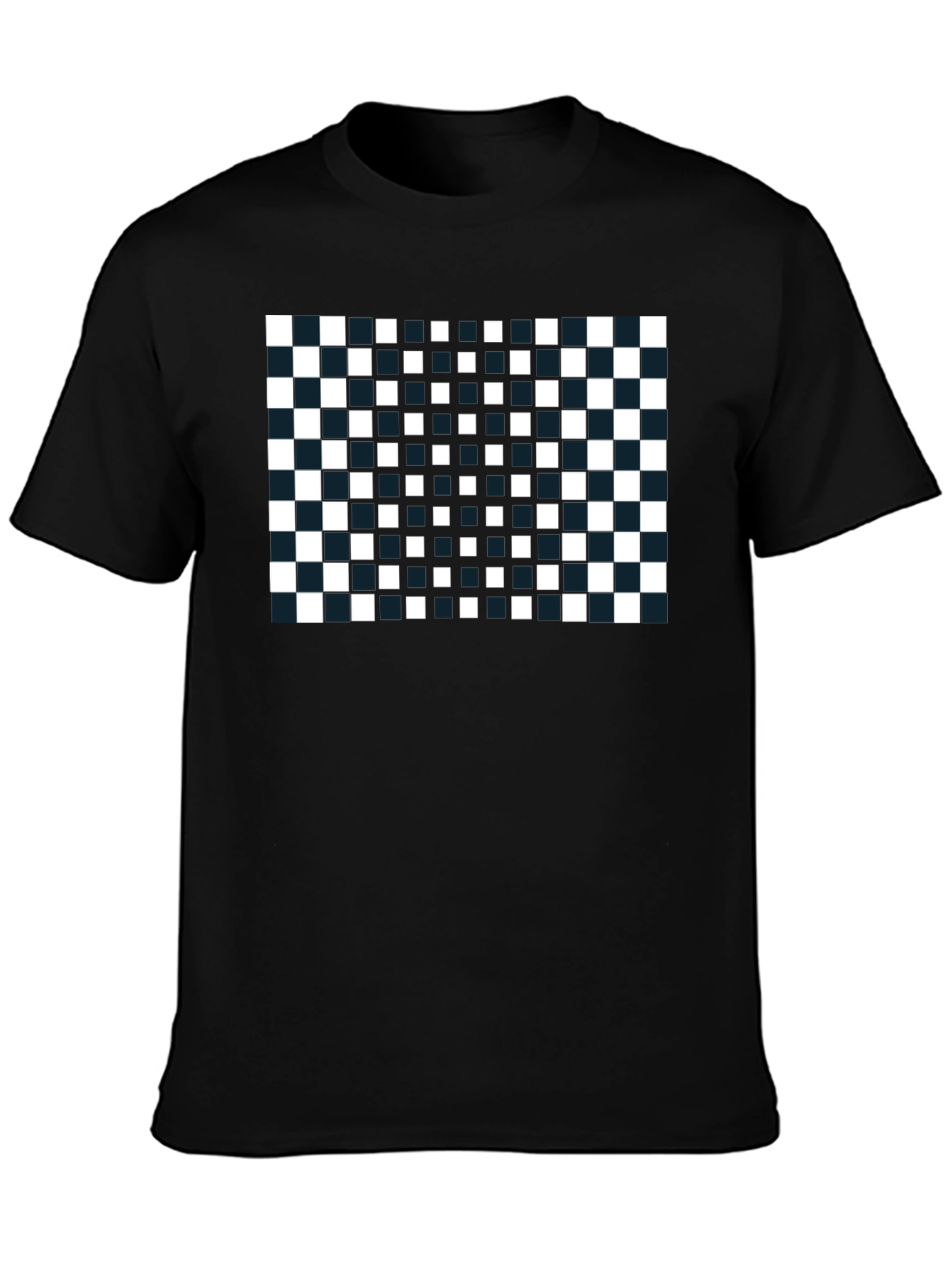 Checkerboard T-Shirt: Modern Geometric Design