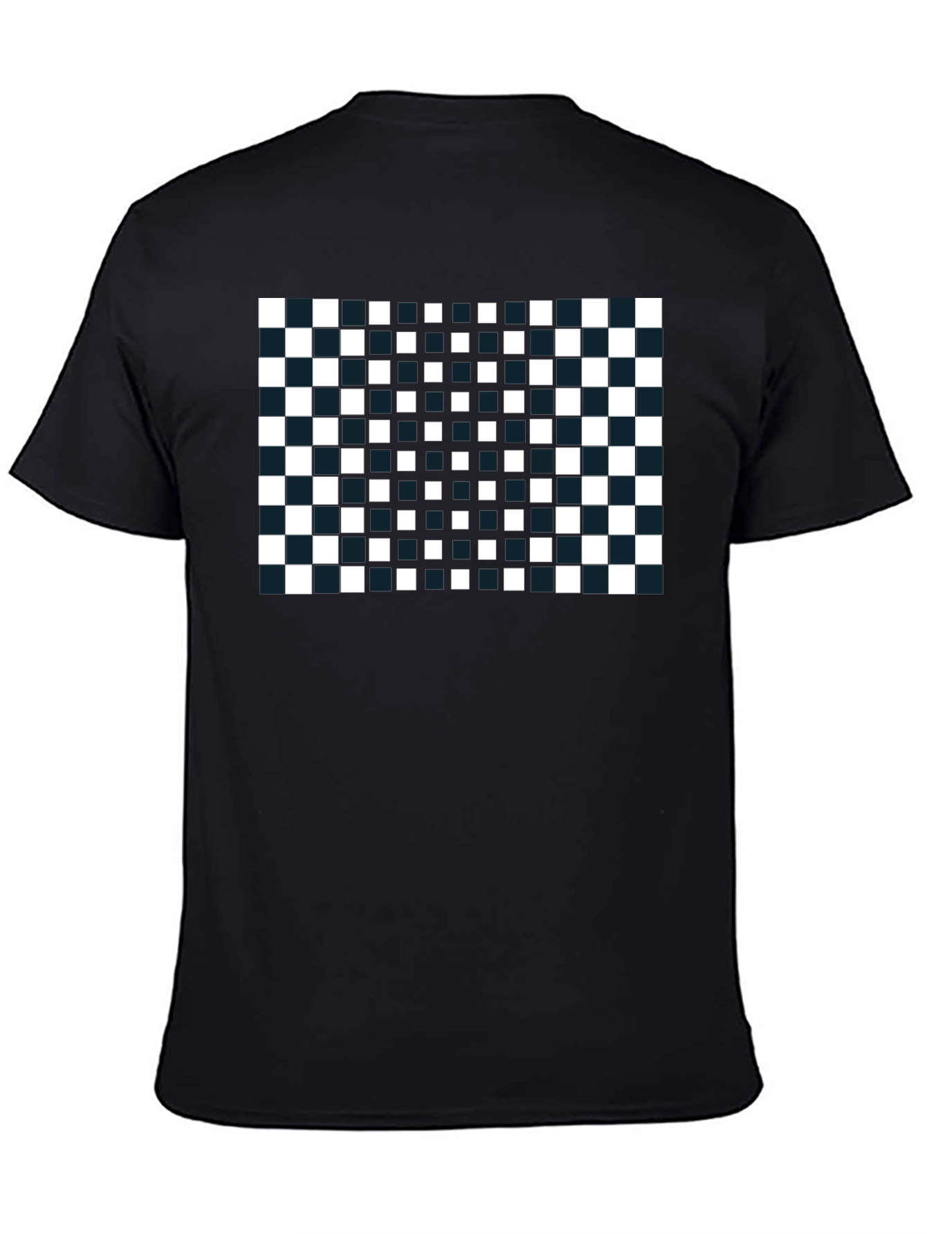 Checkerboard T-Shirt: Modern Geometric Design