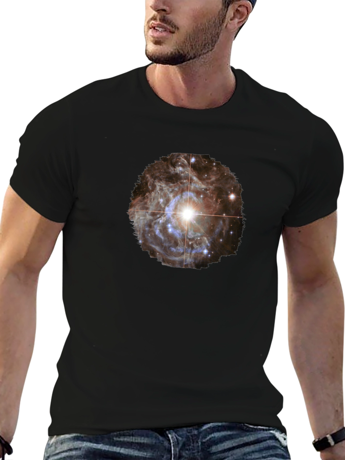 Nebula Graphic Black T-Shirt