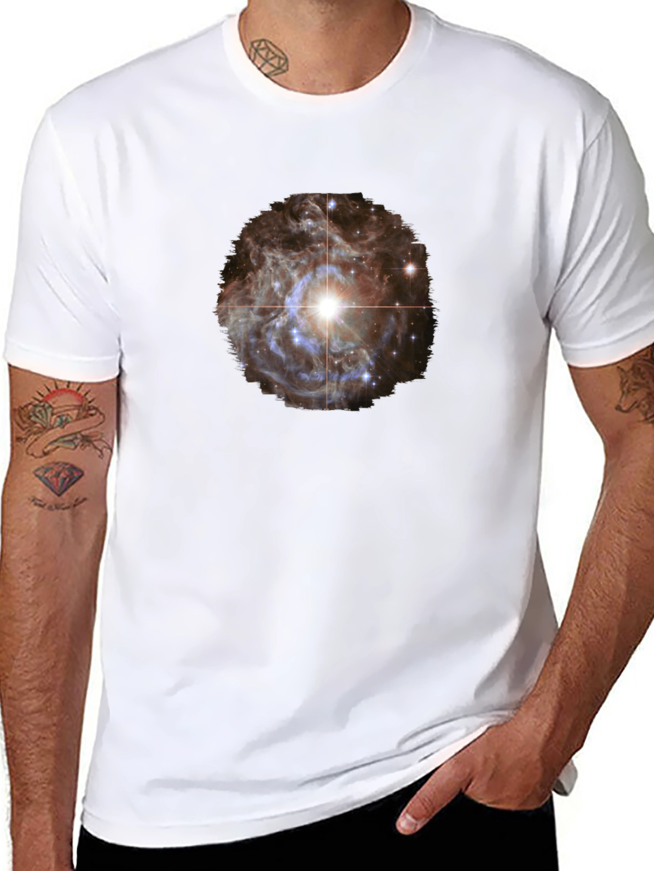 Nebula Graphic Black T-Shirt