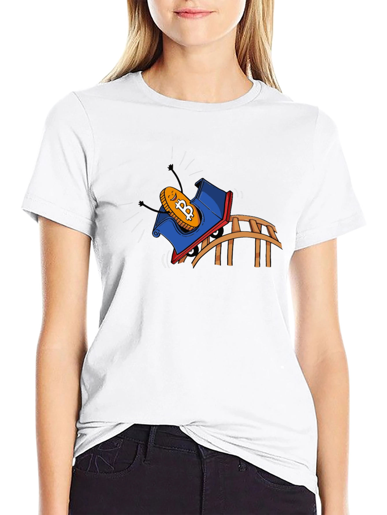 Bitcoin Rollercoaster Ride Graphic Tee