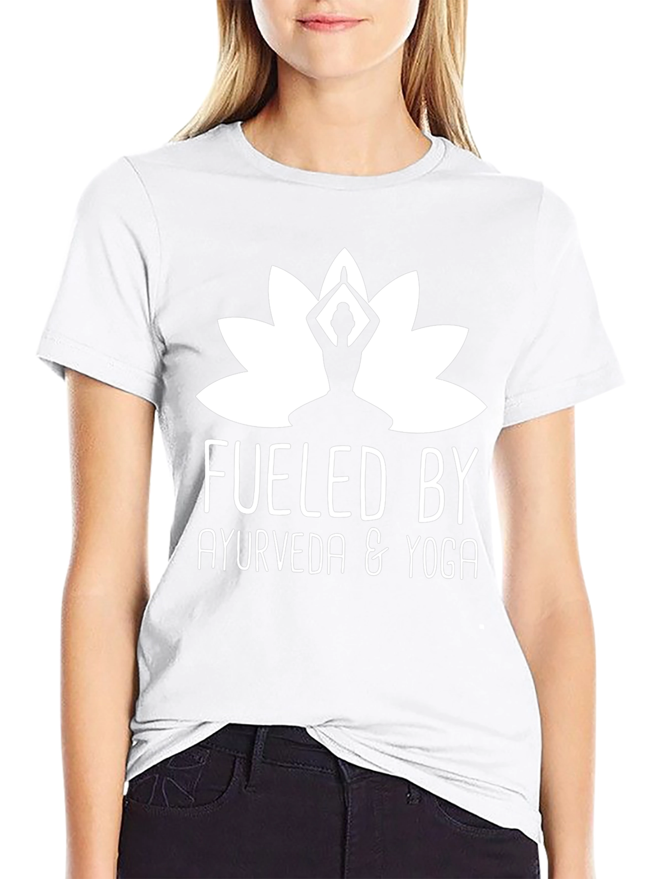 Fueled By Ayurveda & Yoga Black T-Shirt