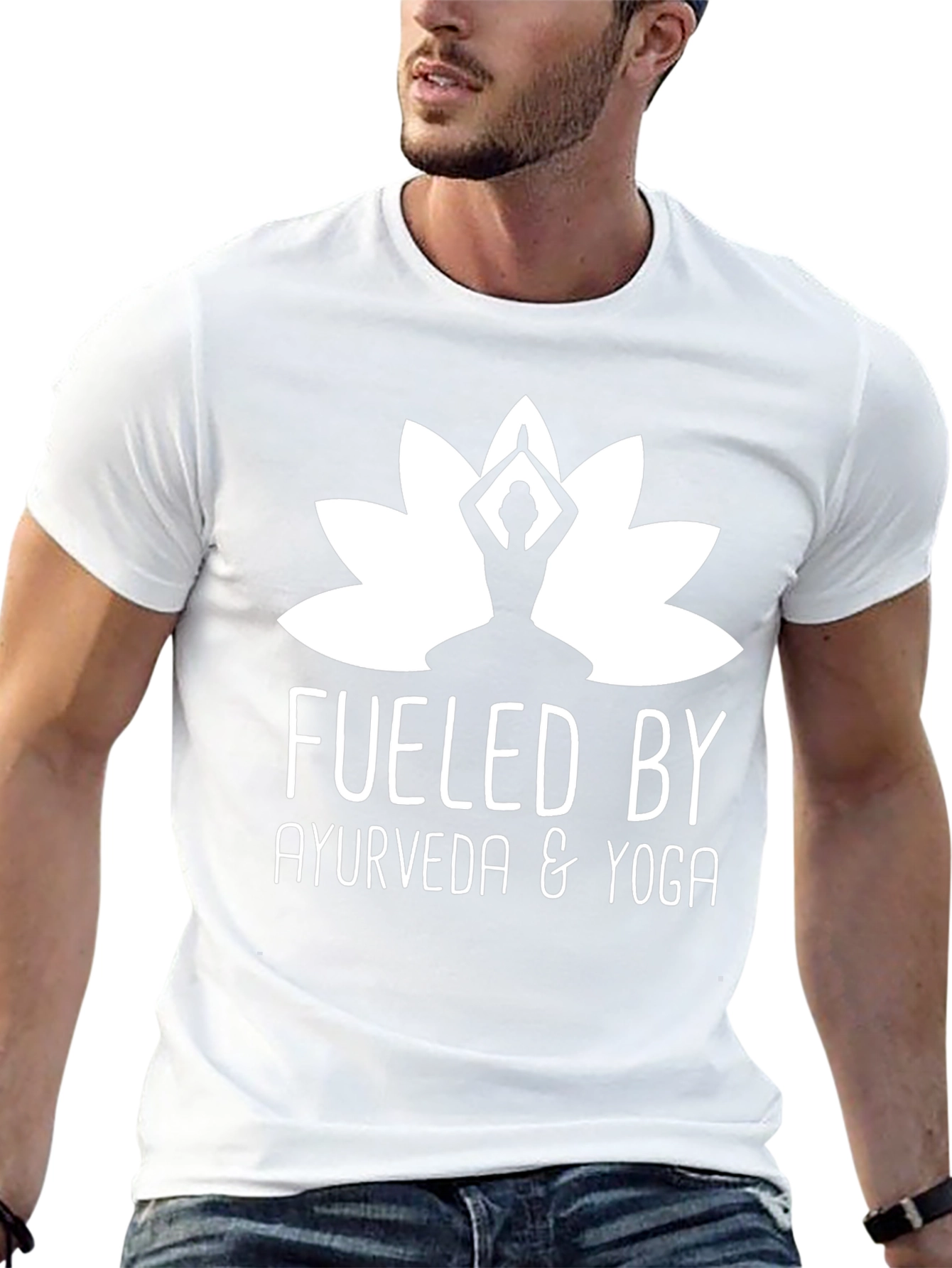 Fueled By Ayurveda & Yoga Black T-Shirt