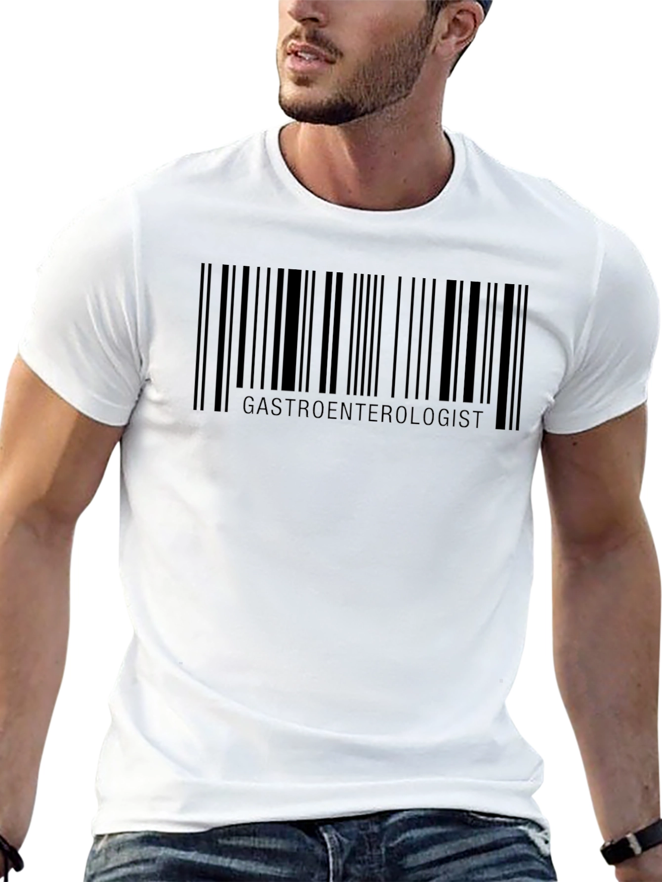 Gastroenterologist Barcode T-Shirt - Unique Medical Humor Tee