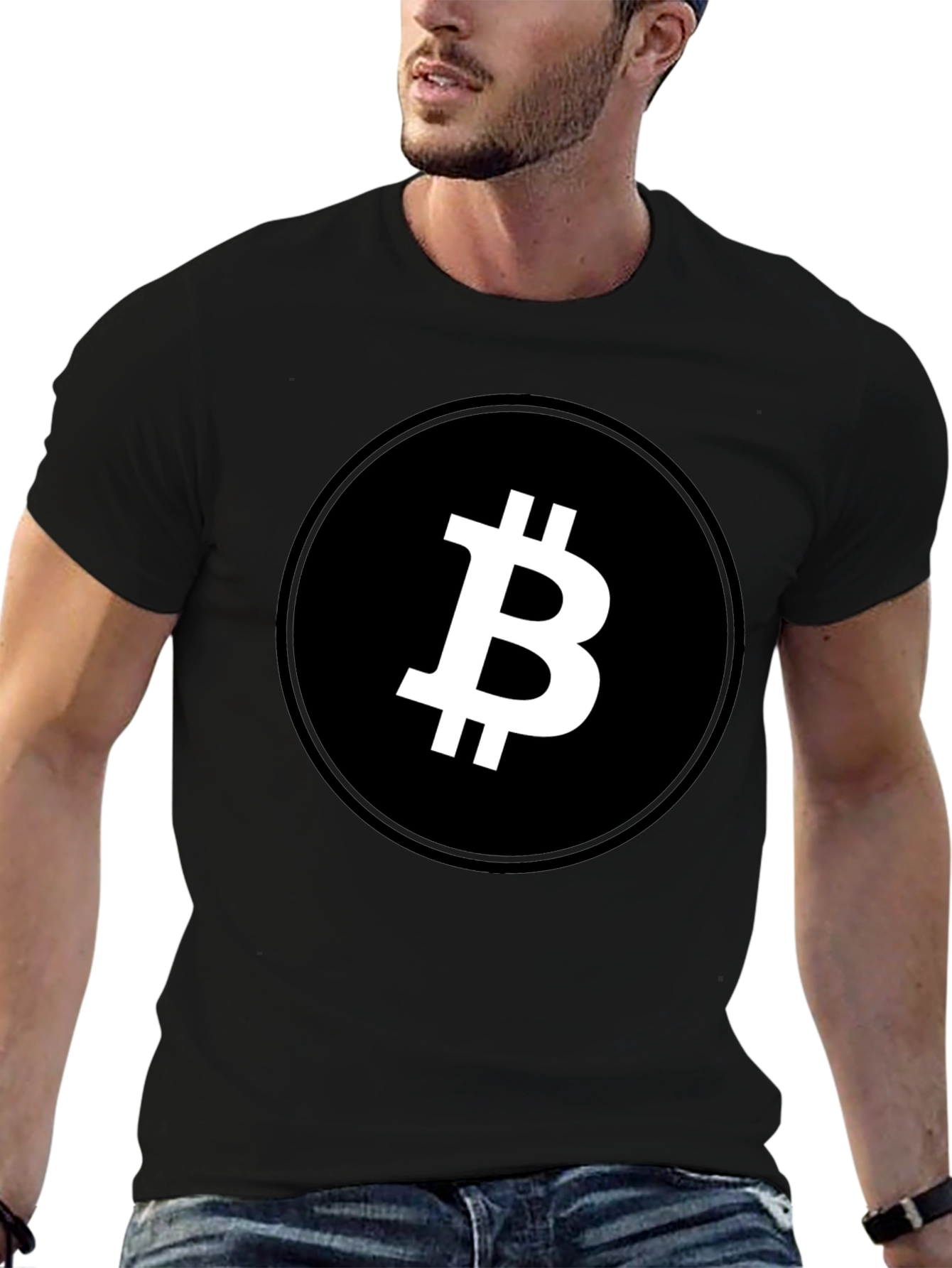Bitcoin Logo Graphic Tee - Crypto Currency T-Shirt