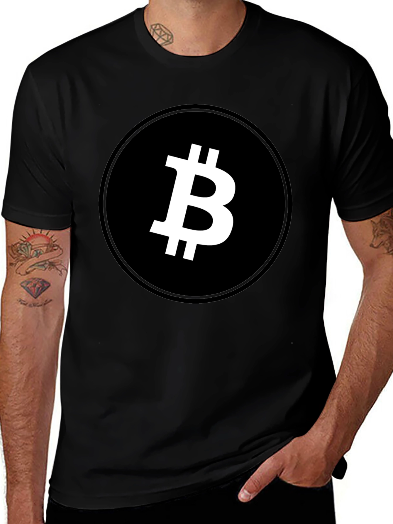 Bitcoin Logo Graphic Tee - Crypto Currency T-Shirt