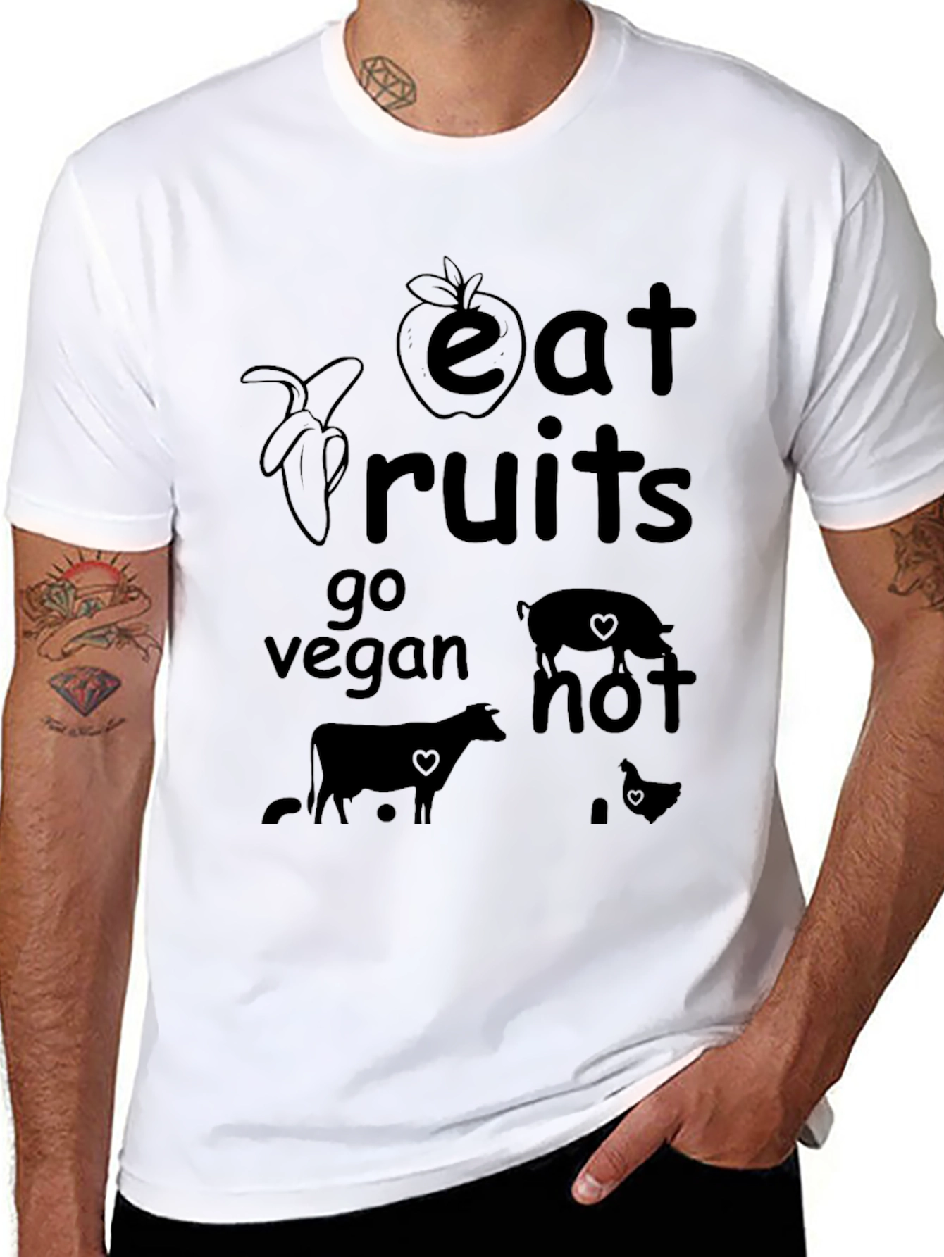 Eat Fruits Go Vegan T-Shirt
