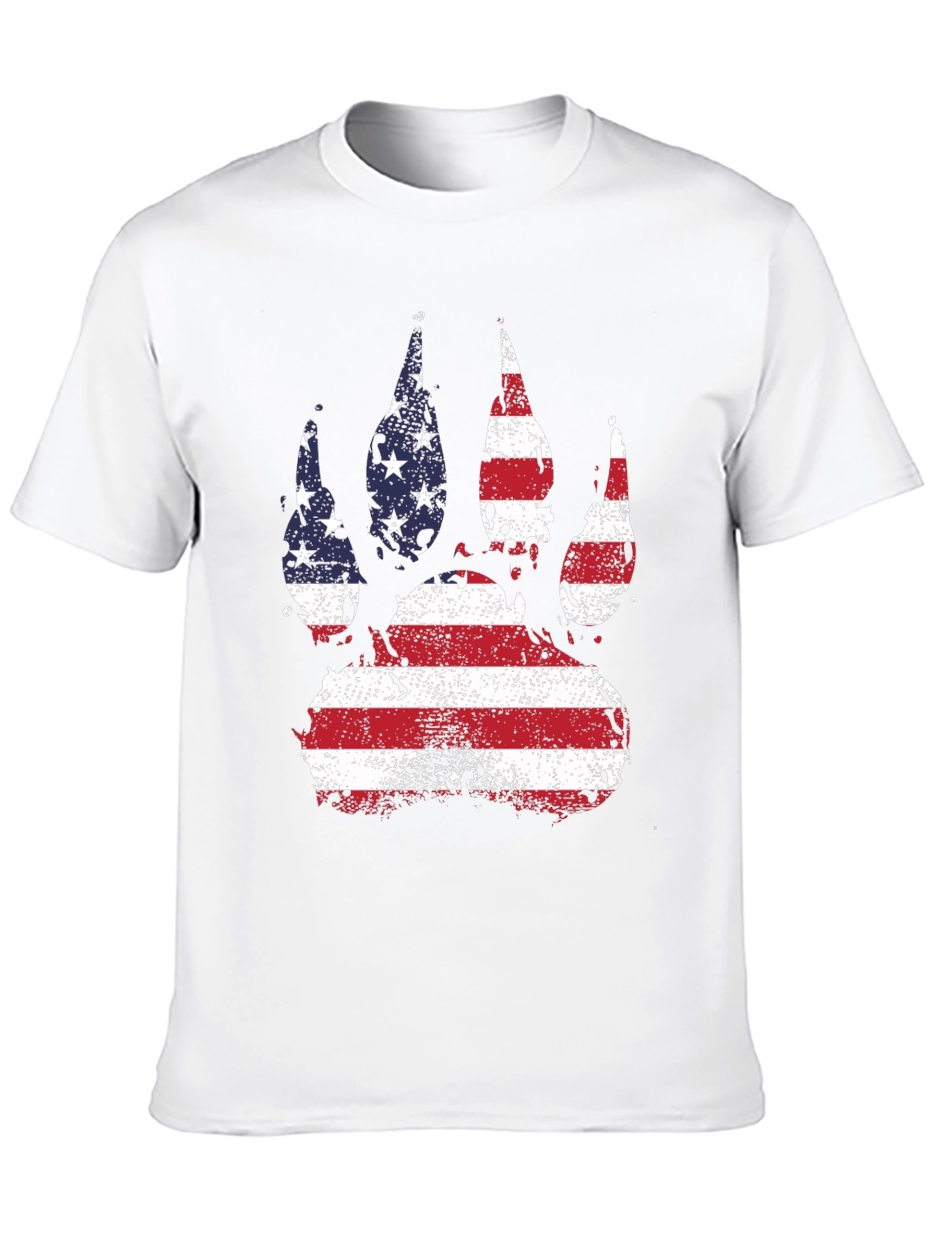 American Flag Bear Paw T-Shirt