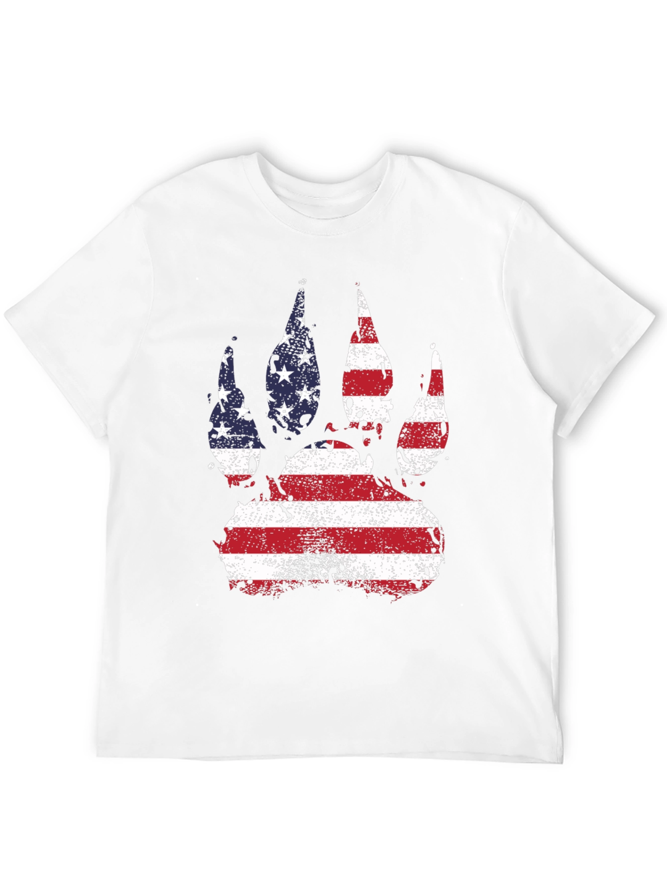 American Flag Bear Paw T-Shirt