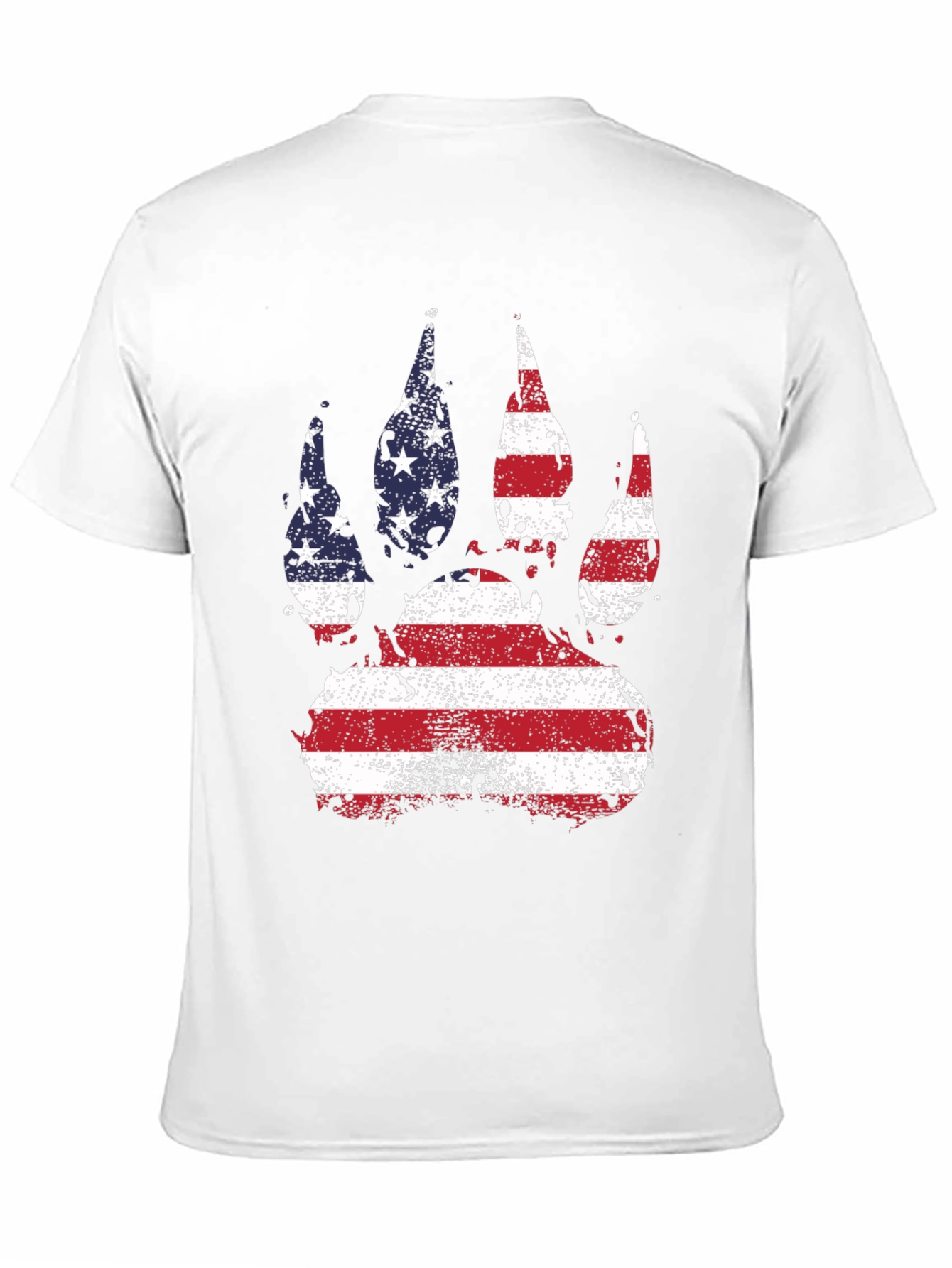 American Flag Bear Paw T-Shirt