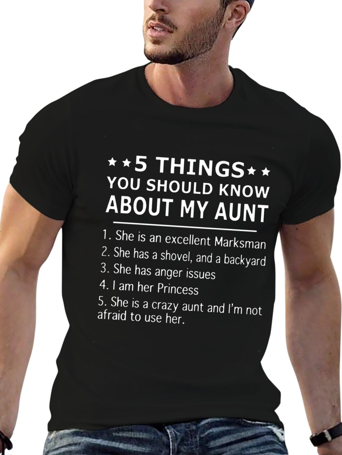 5 Things About My Aunt - Funny T-Shirt