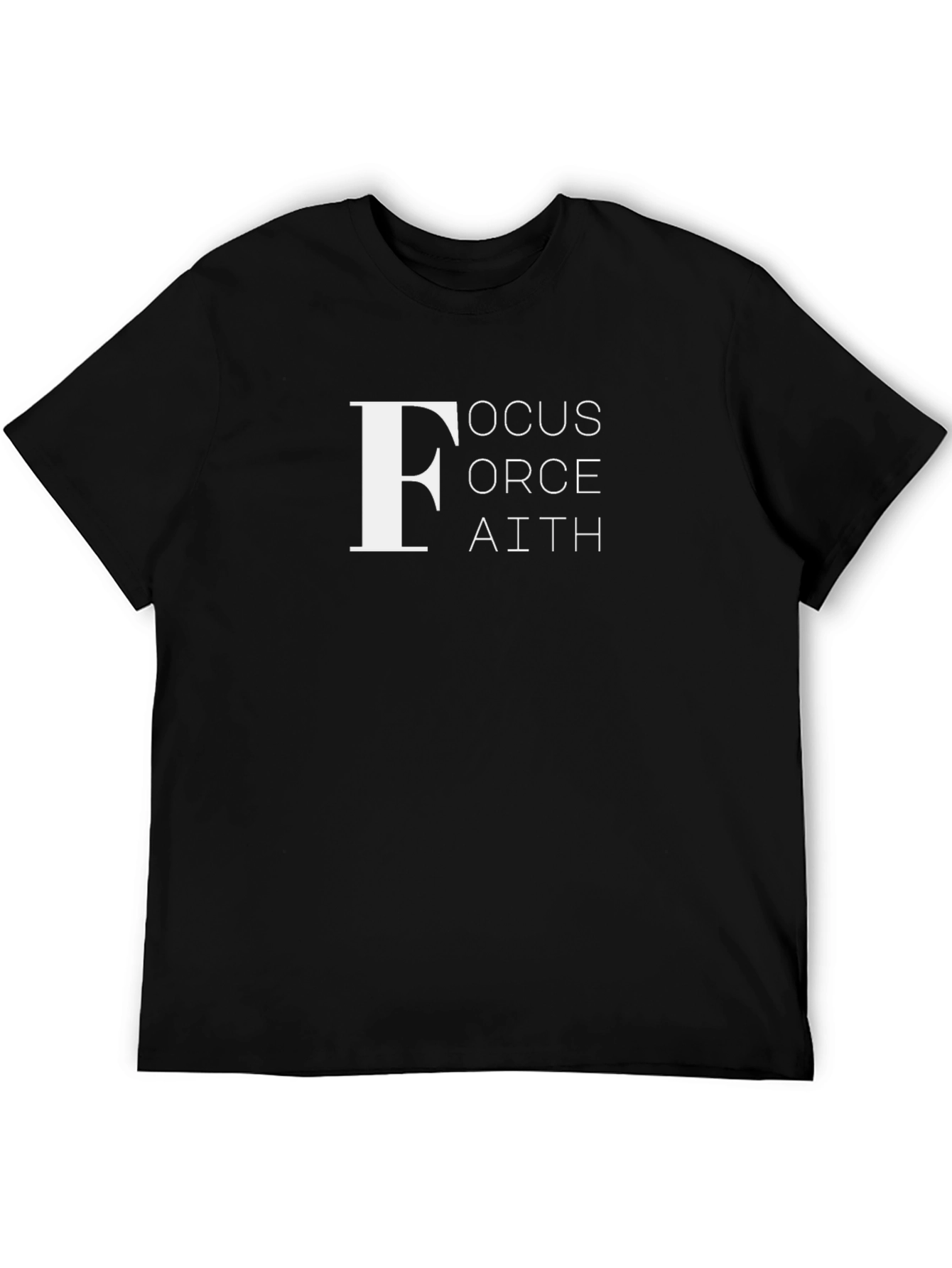 Focus Force Faith Black T-Shirt