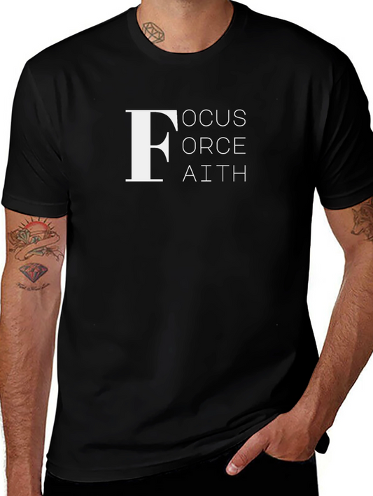 Focus Force Faith Black T-Shirt