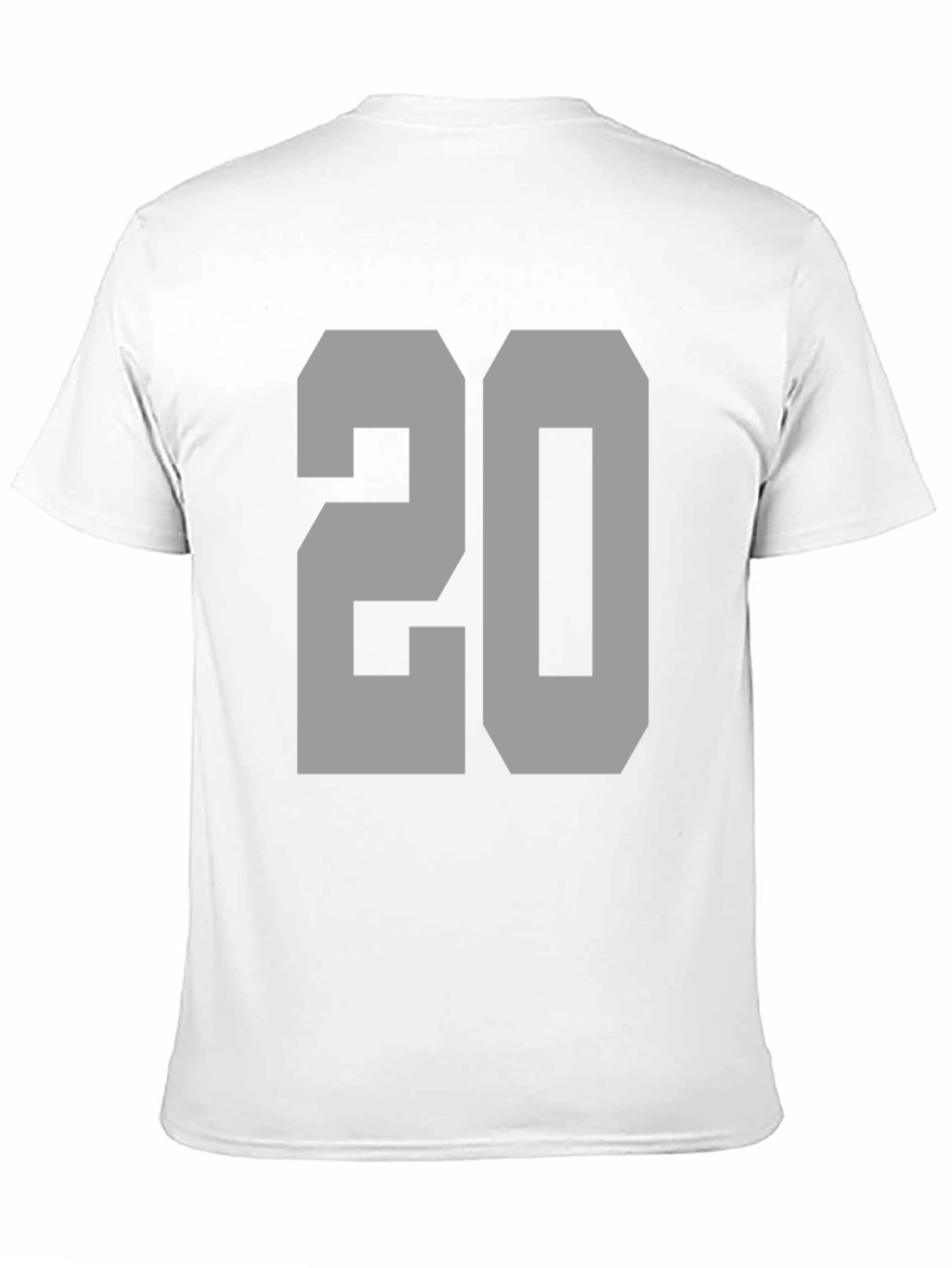 Bold Number 20 Graphic Tee - Black Casual Shirt