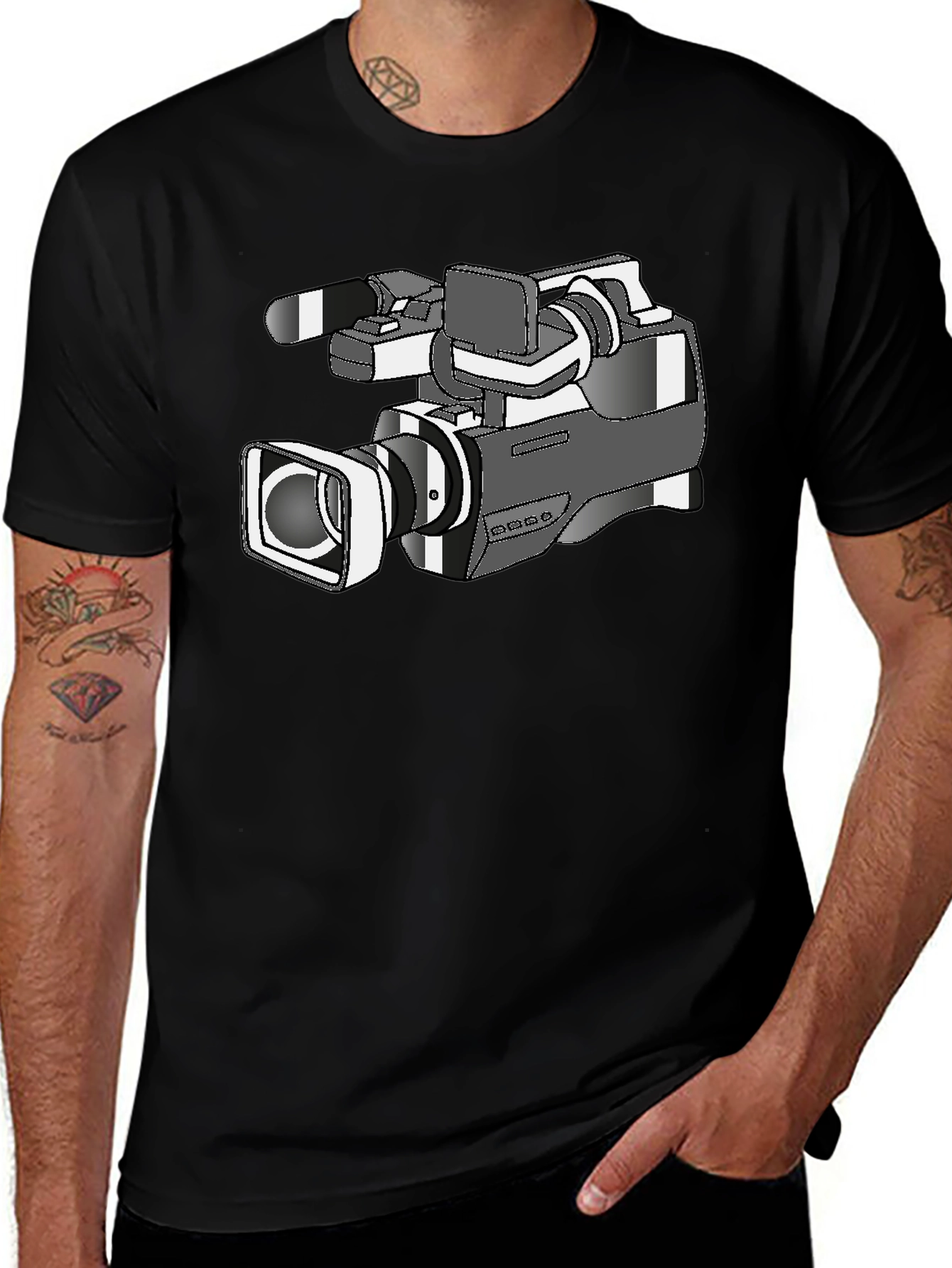 Camera Graphic Tee - Filmmaker Style