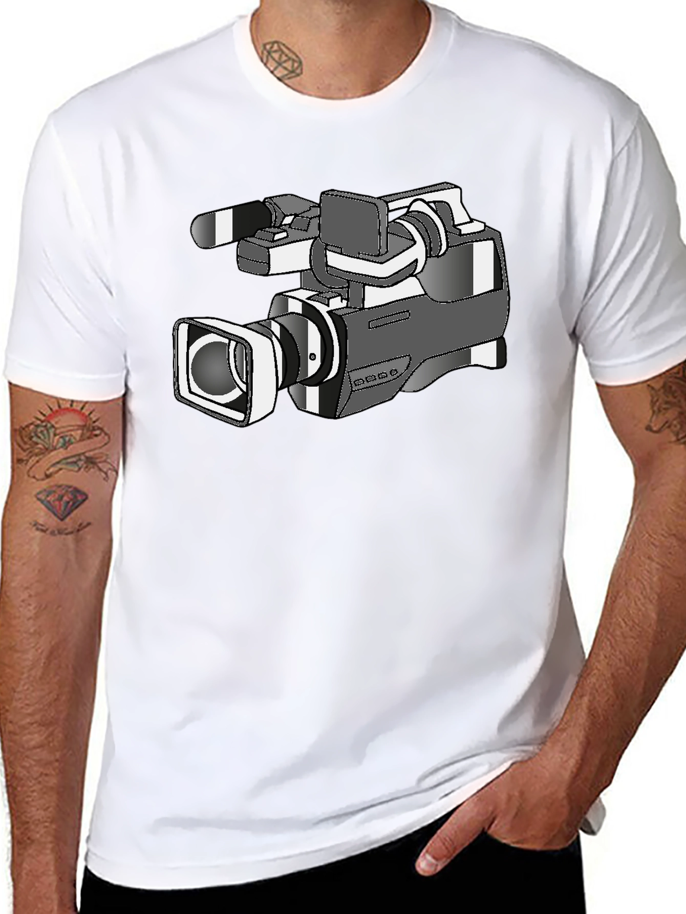 Camera Graphic Tee - Filmmaker Style