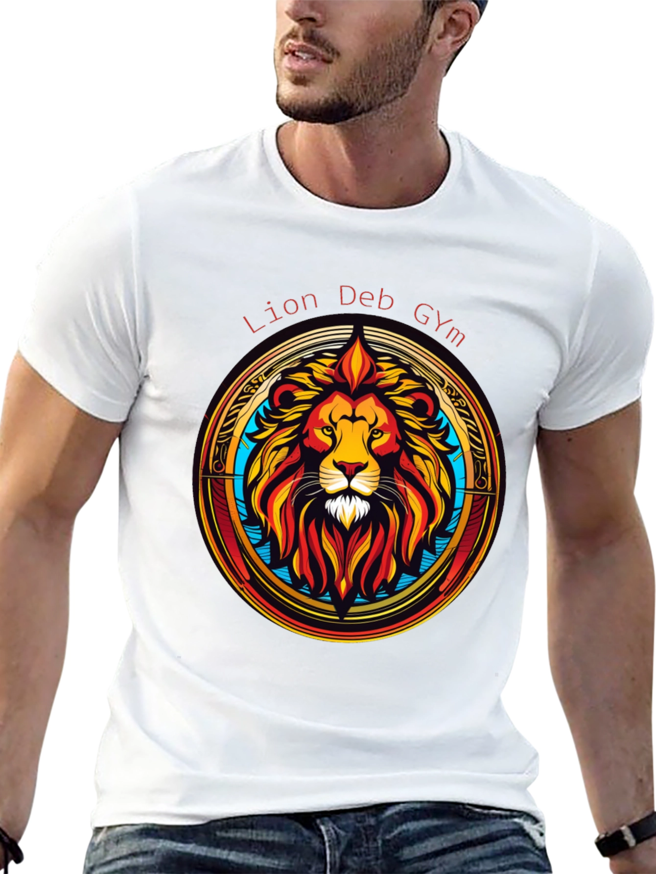 Lion Deb Gym T-Shirt - Stylish Graphic Tee