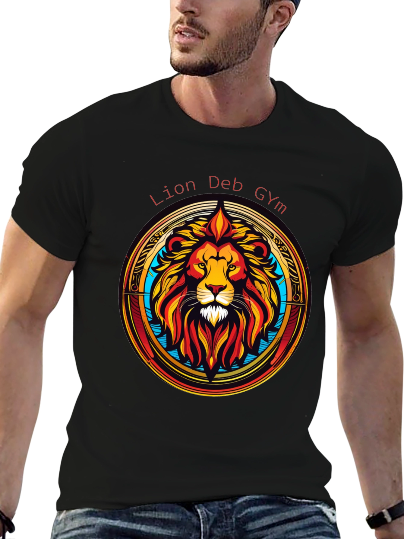 Lion Deb Gym T-Shirt - Stylish Graphic Tee