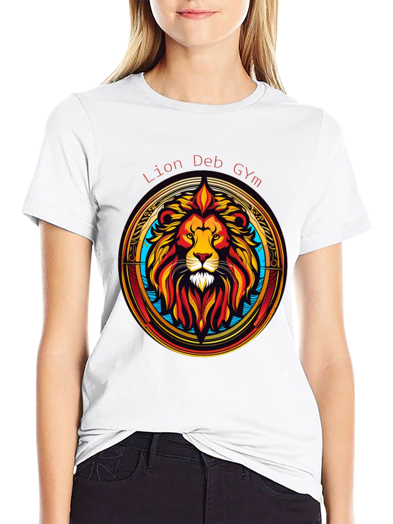 Lion Deb Gym T-Shirt - Stylish Graphic Tee