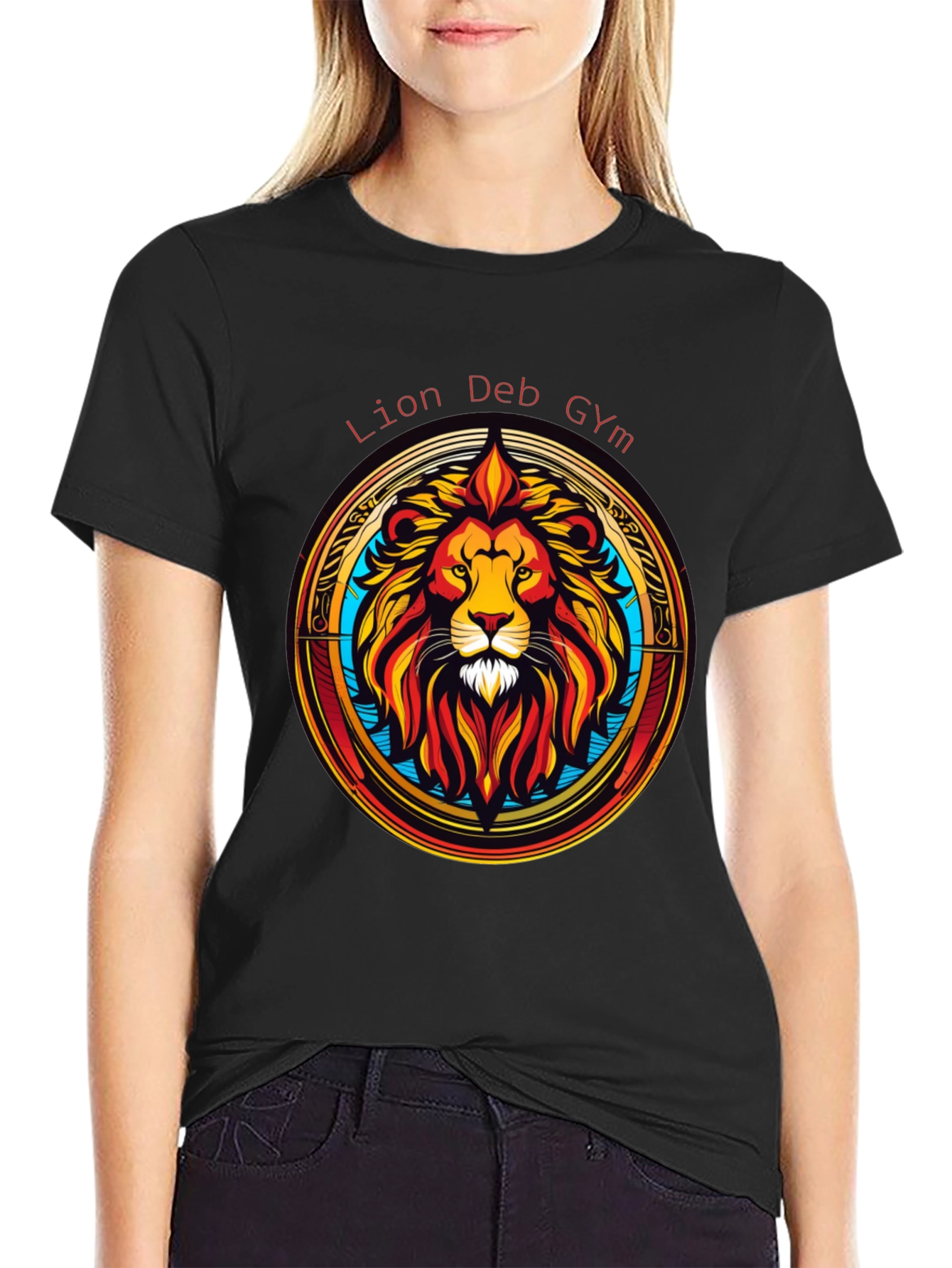 Lion Deb Gym T-Shirt - Stylish Graphic Tee