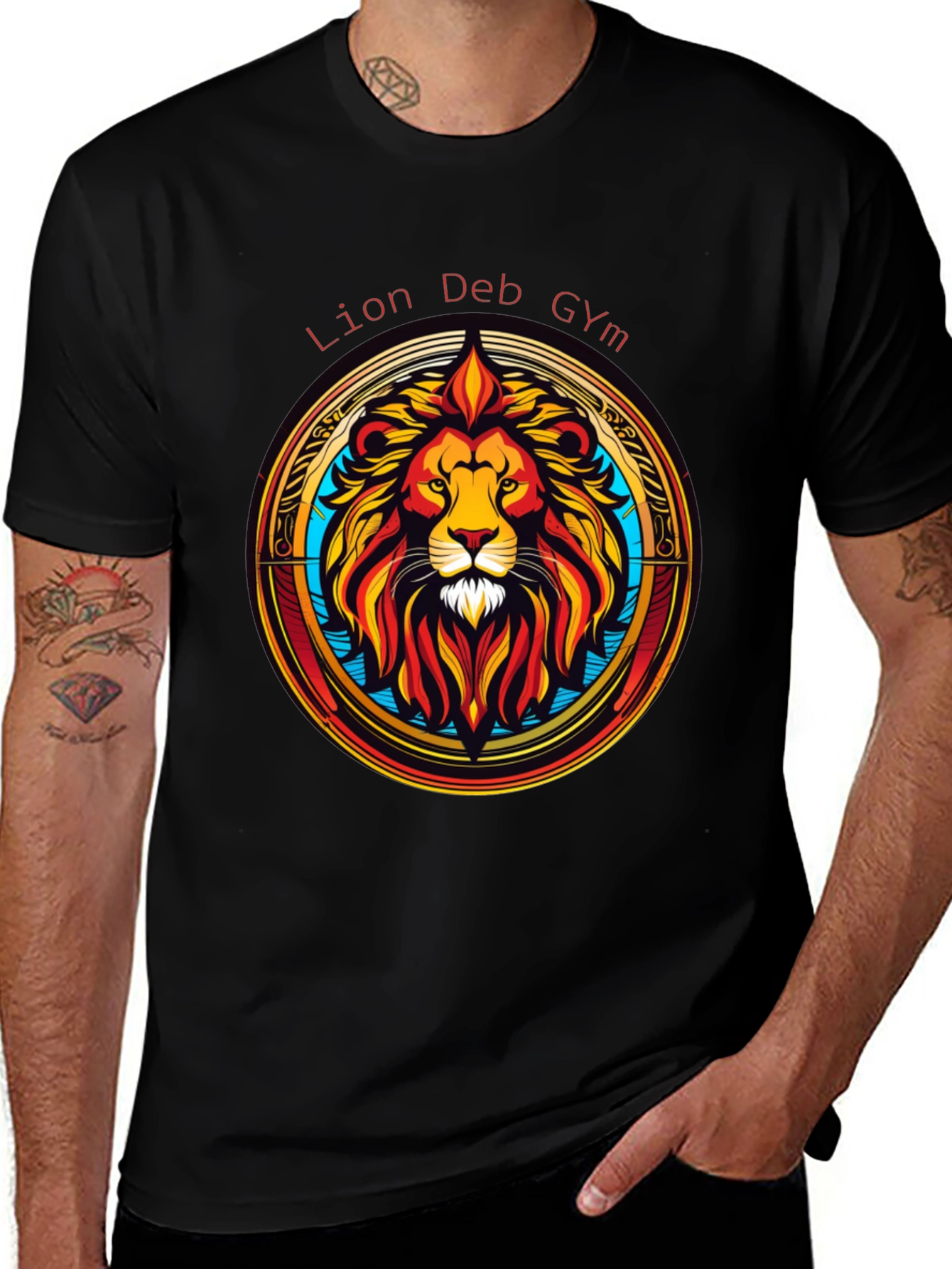Lion Deb Gym T-Shirt - Stylish Graphic Tee