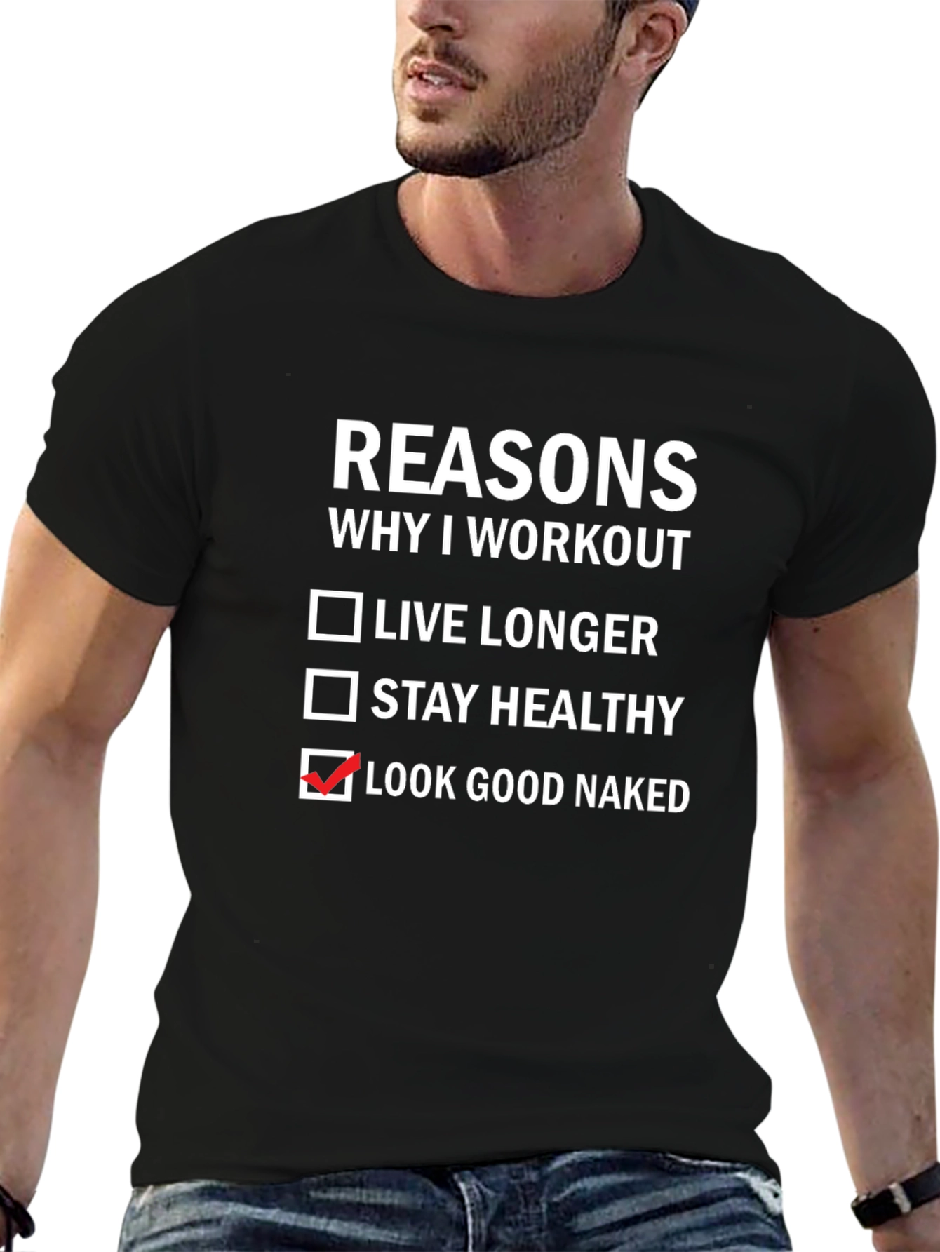 Workout Motivation T-Shirt: Look Good Naked