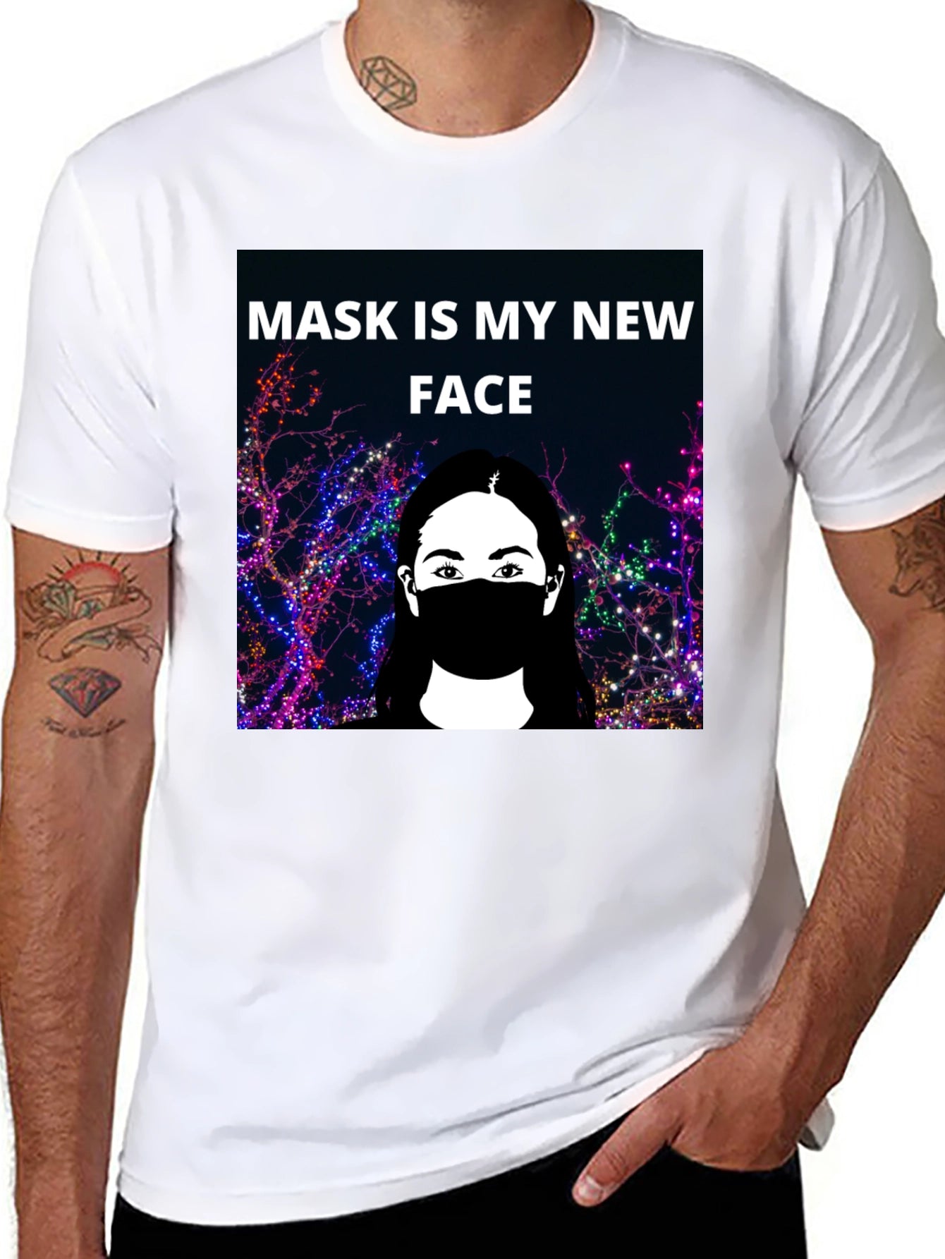 Mask Is My New Face Graphic T-Shirt