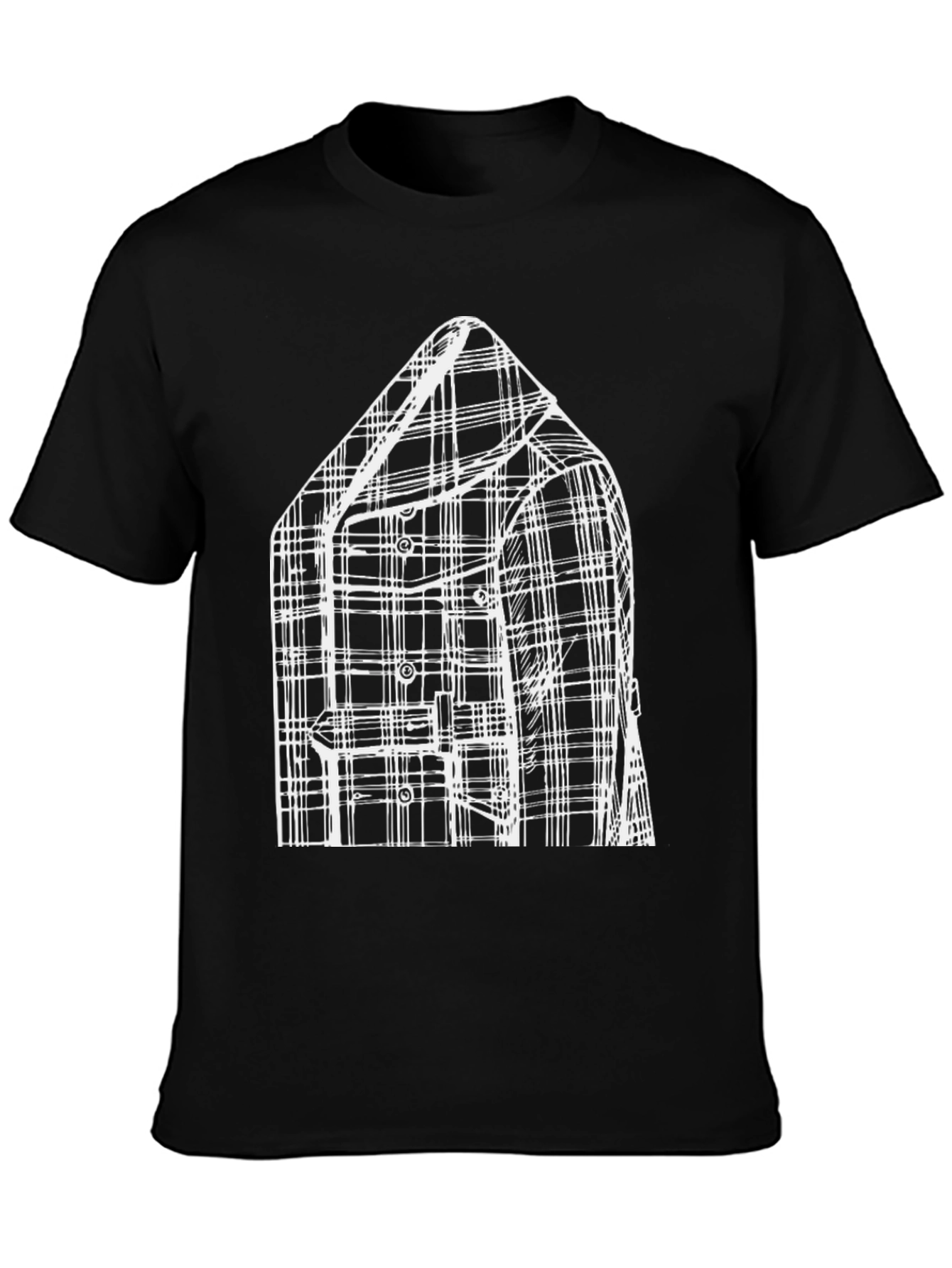 Plaid Jacket Graphic Tee - Modern Fashion Statement