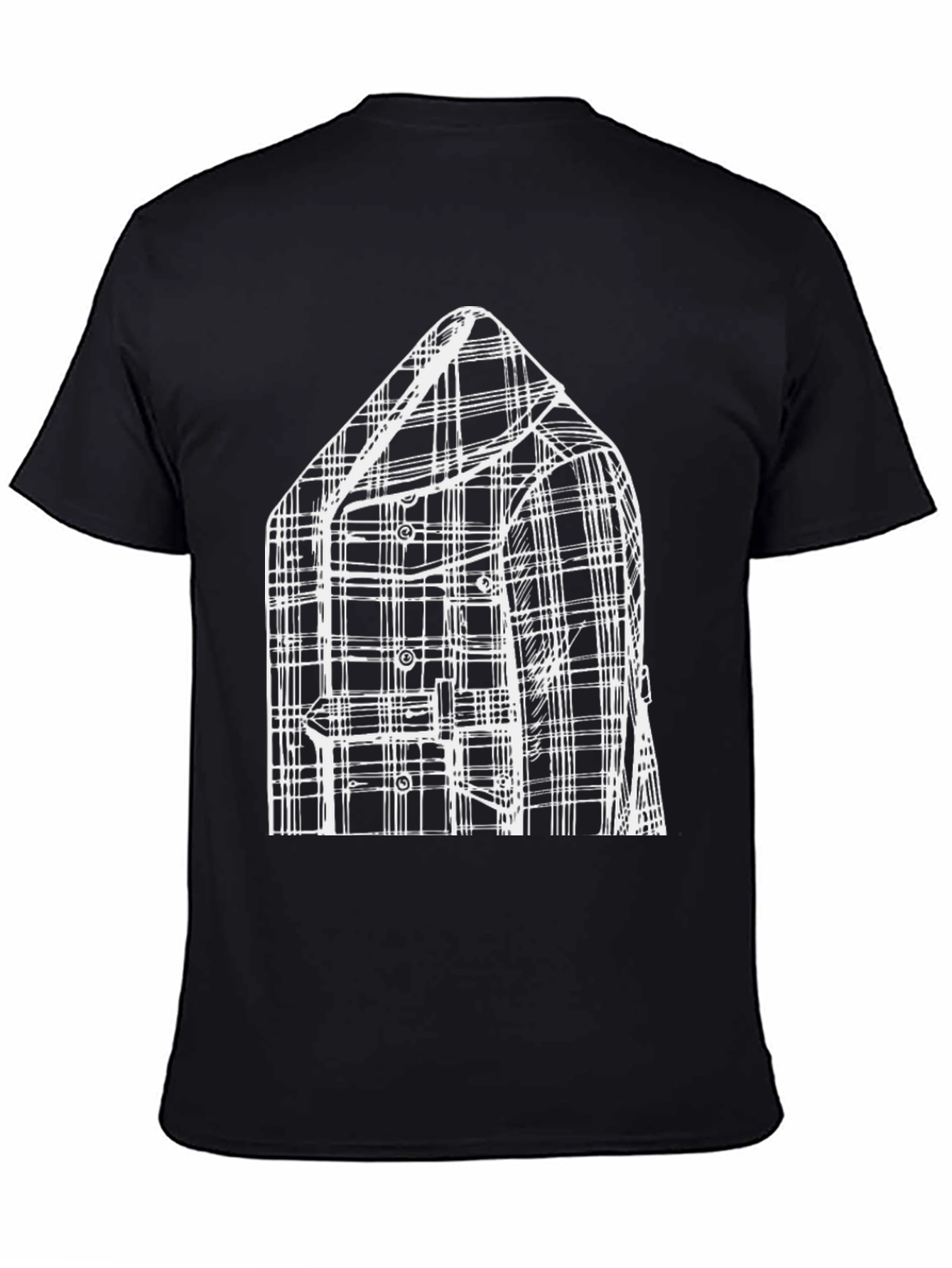 Plaid Jacket Graphic Tee - Modern Fashion Statement