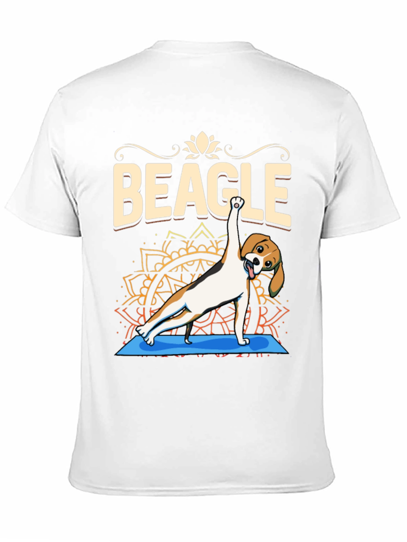 Beagle Yoga Pose Graphic T-Shirt