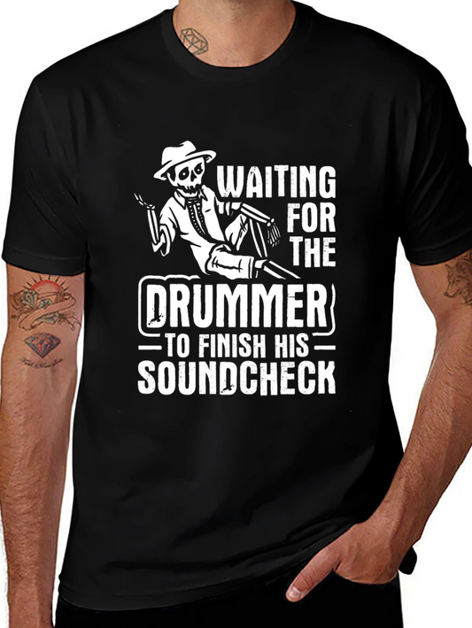 Waiting for Drummer Skeleton T-Shirt