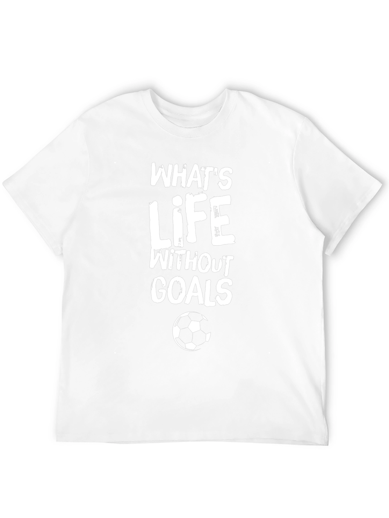 Whats Life Without Goals T-Shirt Soccer Ball Graphic Tee