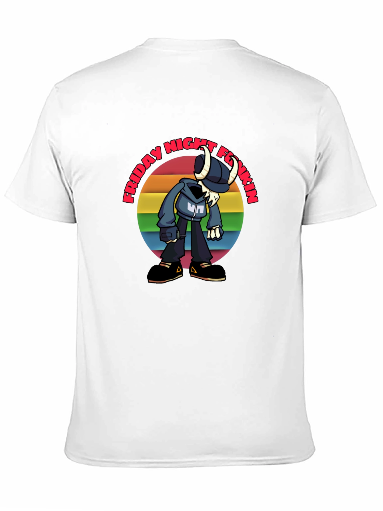 Friday Night Funkin Tabi Rainbow Graphic T-Shirt