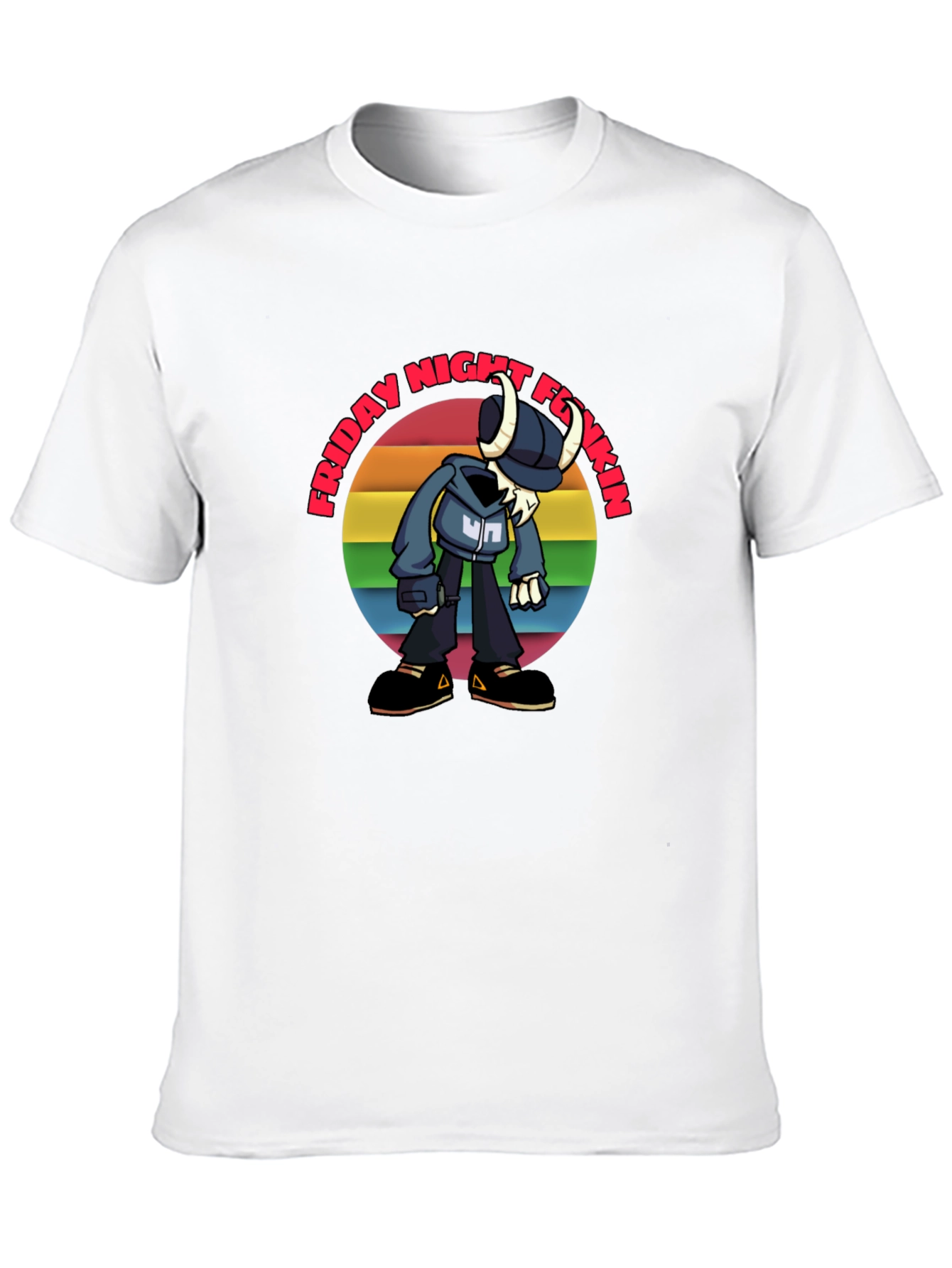 Friday Night Funkin Tabi Rainbow Graphic T-Shirt